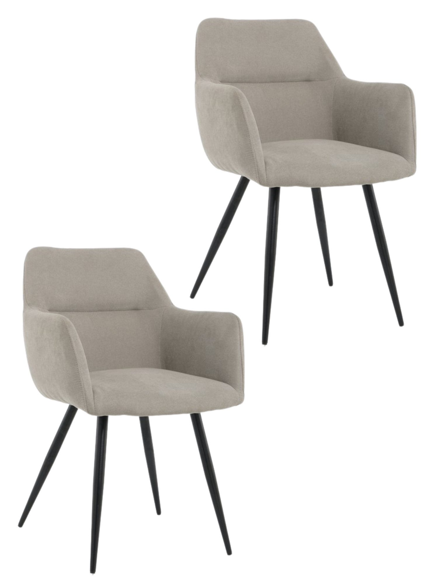 Lina® Esszimmerstuhl Nova Esszimmerstühle 2er Set – Modern, Komfortabel & Stilvoll (2er Set), Ergonomisch geformt, moderne Rautensteppung, Stoffbezug