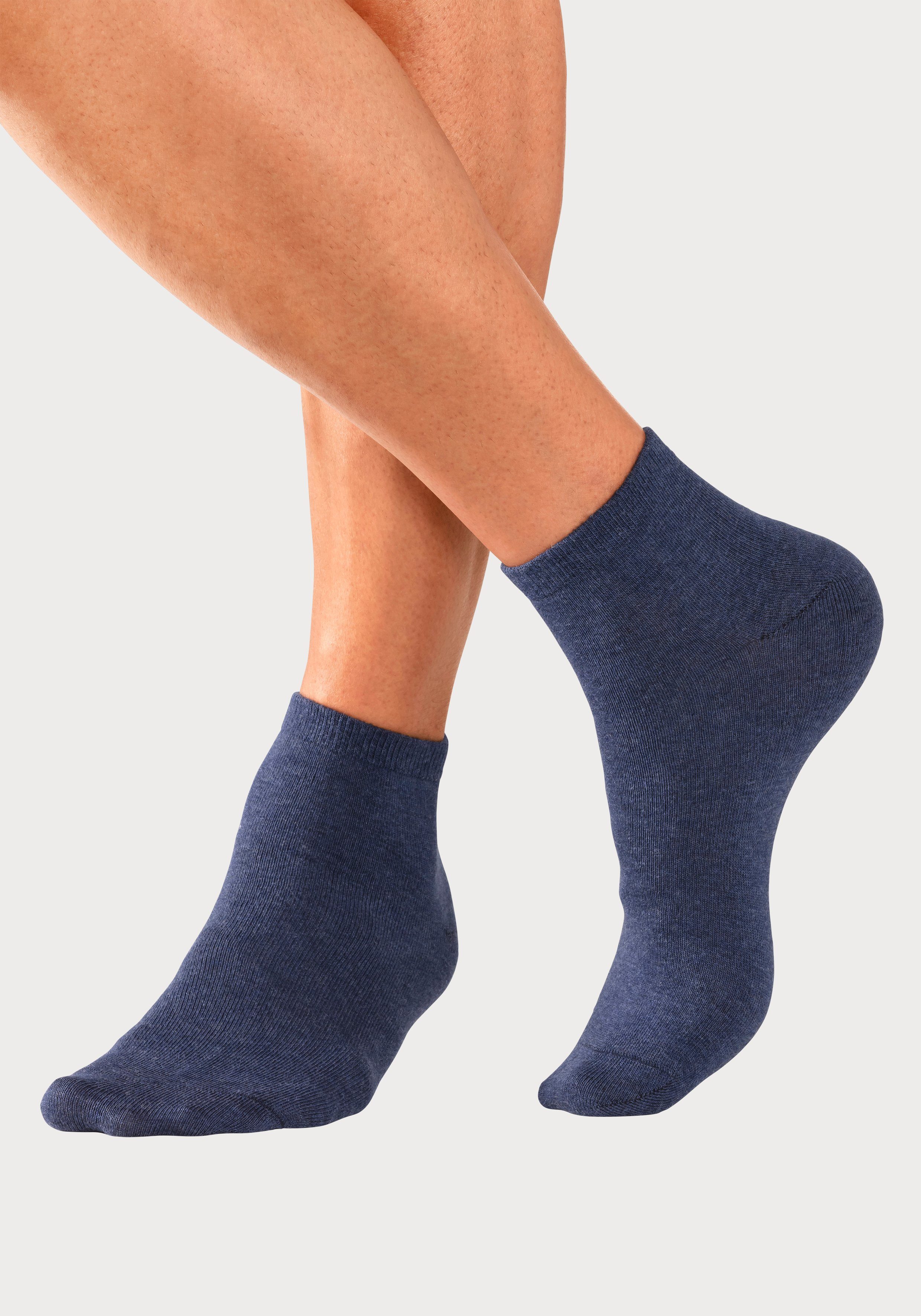Bench. Kurzsocken Herren Sportsocken, Laufsocken Atmungsaktive Baumwolle (Packung, 6-Paar, Quarter Socks Gr. 35-38 bis 43-46) mit eingestricktem Markenlogo im B – Bild 3 von 5