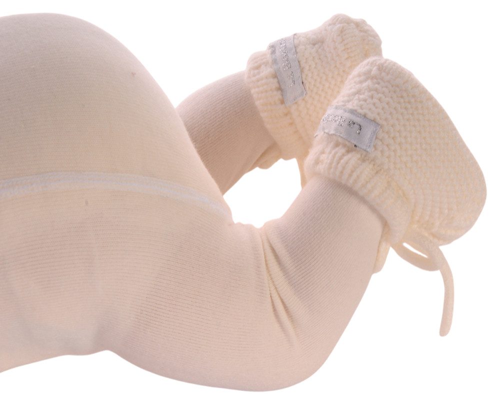 La Bortini Feinfüßlinge Baby Strickschuhe Socken 0-3 Mon Stricksocken für Neugeborene, Frühchen, neutral, weich, warme Füßlinge