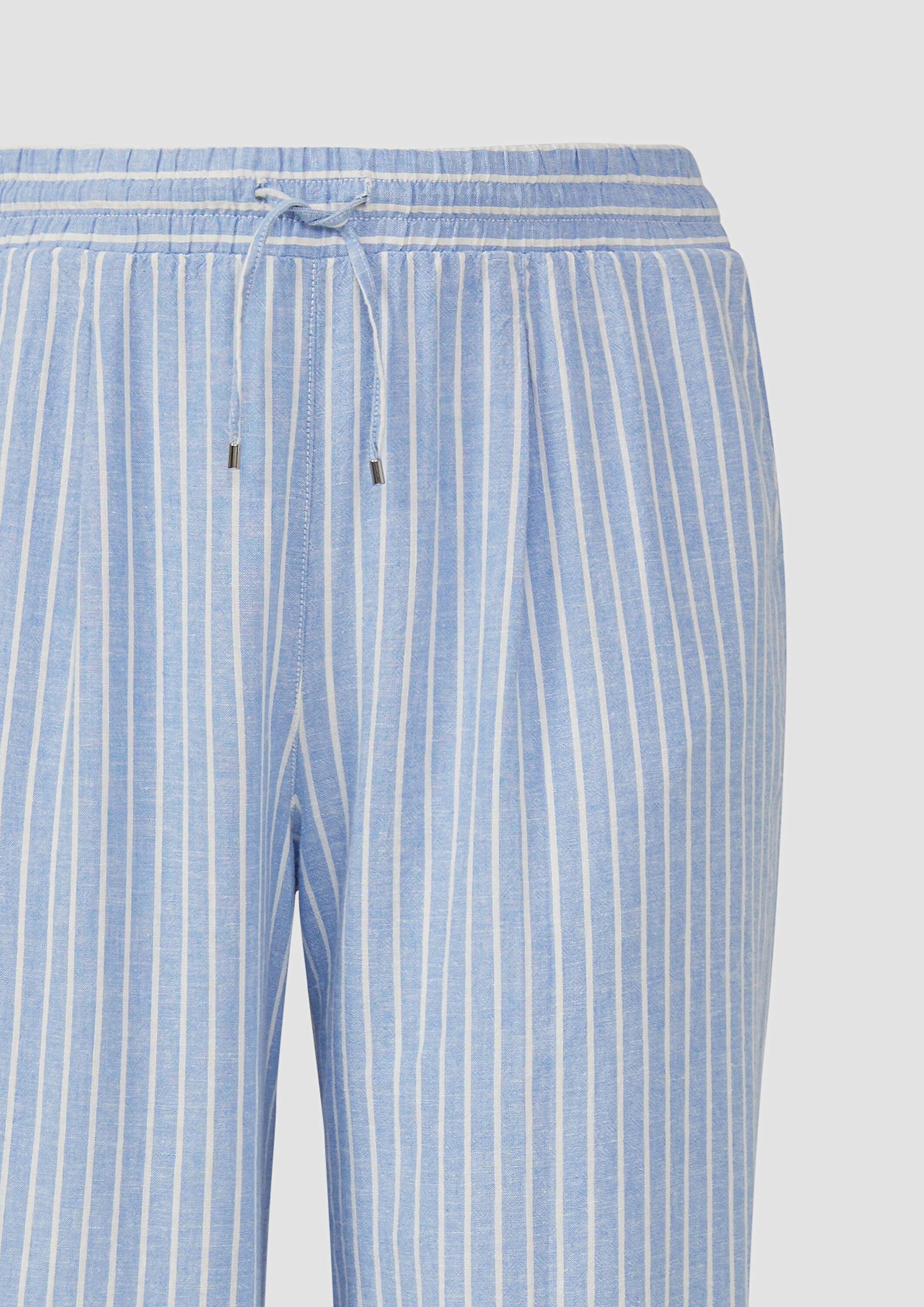 s.Oliver Chinos Hose Wide-Leg-Hose aus Leinemix