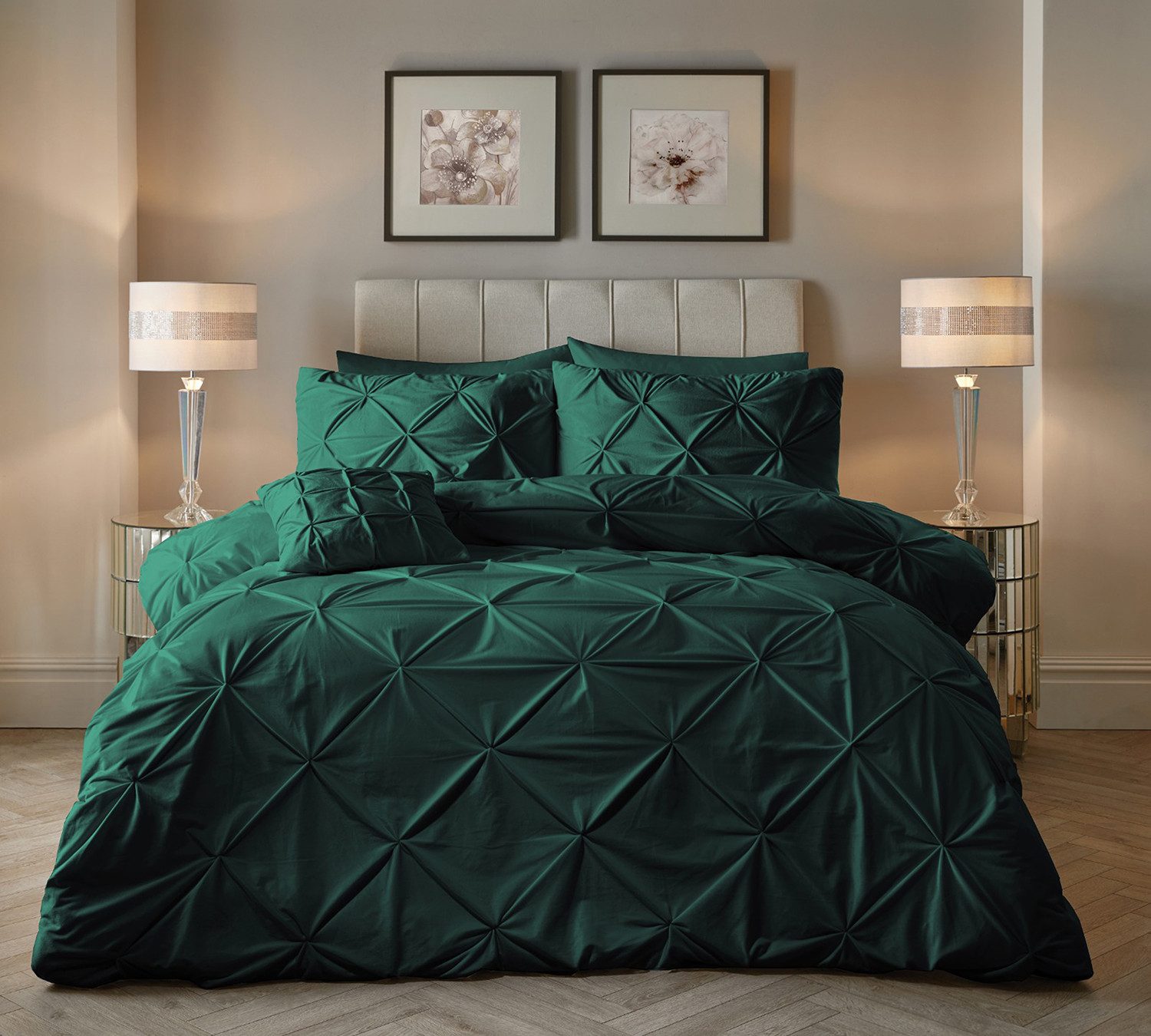 Sitheim® Bettwäsche Bettwäsche-Set Bettbezug, Grün, Deckengröße 1 St. x 200 cm x 220 cm, Kissengröße 2 St. x 60 cm x 70