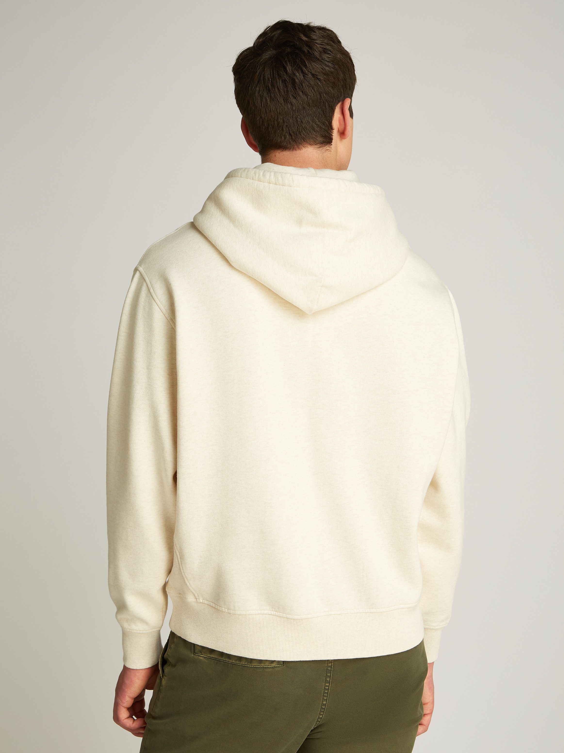 Tommy Jeans Hoodie TJM MELANGE FLAG HOODIE mit großem Logo günstig online kaufen