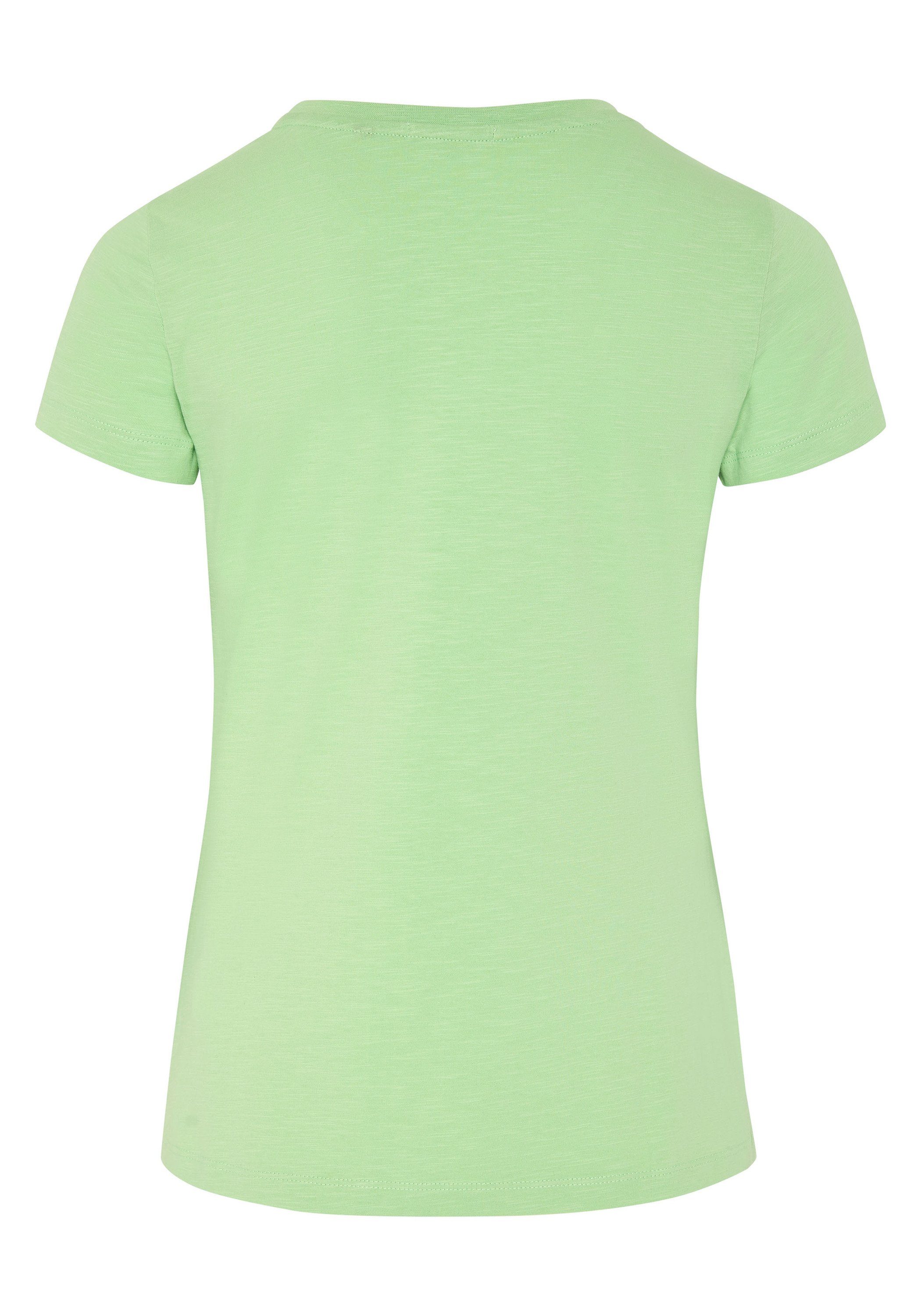 Green T-Shirt Chiemsee Print-Shirt Ash mit Jumper-Frontprint 1