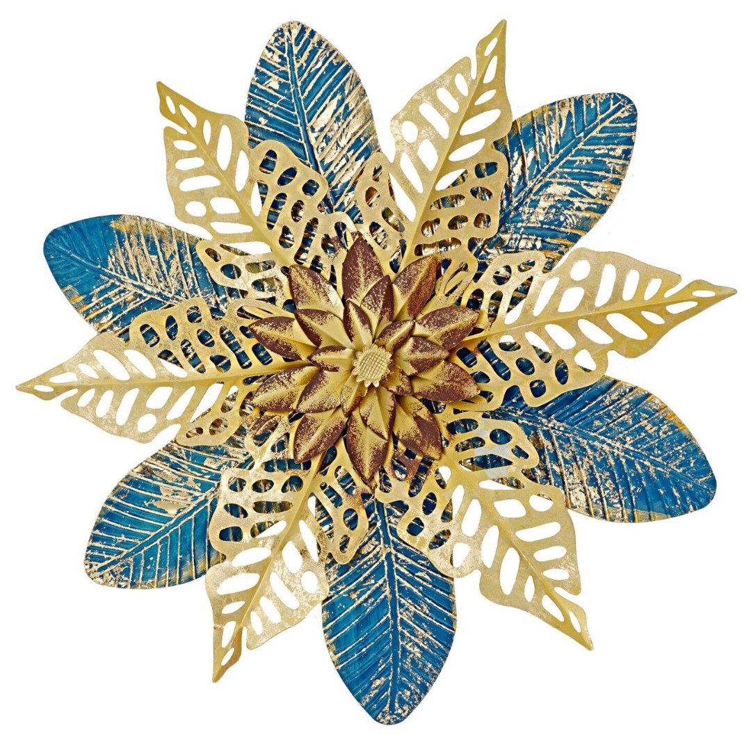 Wanddekoobjekt Wanddeko Blume, Libelle, Schmetterling