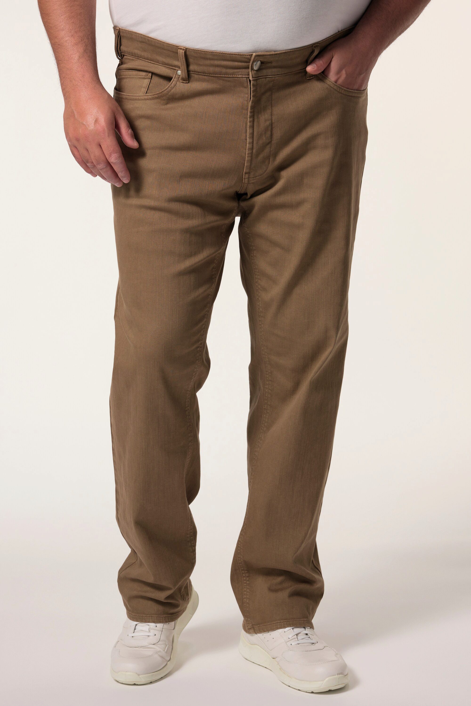 Men Plus 5-Pocket-Jeans Color-Jeans Denim Bauchfit Regular Fit 5-Pocket günstig online kaufen