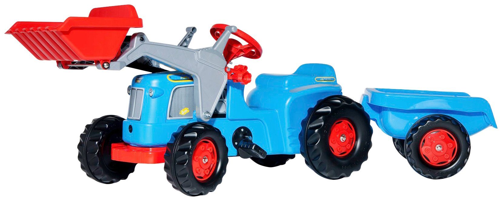 Rolly Toys rollyKid Valtra Traktor mit Anhänger ohne Lader 012527 Trettraktor 