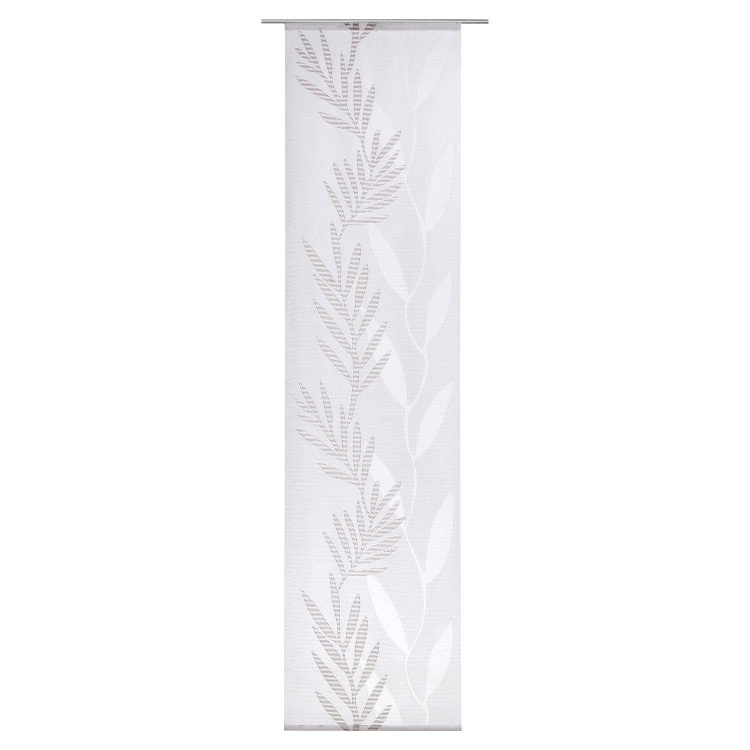 Schiebegardine SELY, Flächenvorhang, Beige, Braun, 60 x 245 cm, (1 St), Paneelwagen, halbtransparent, Polyester