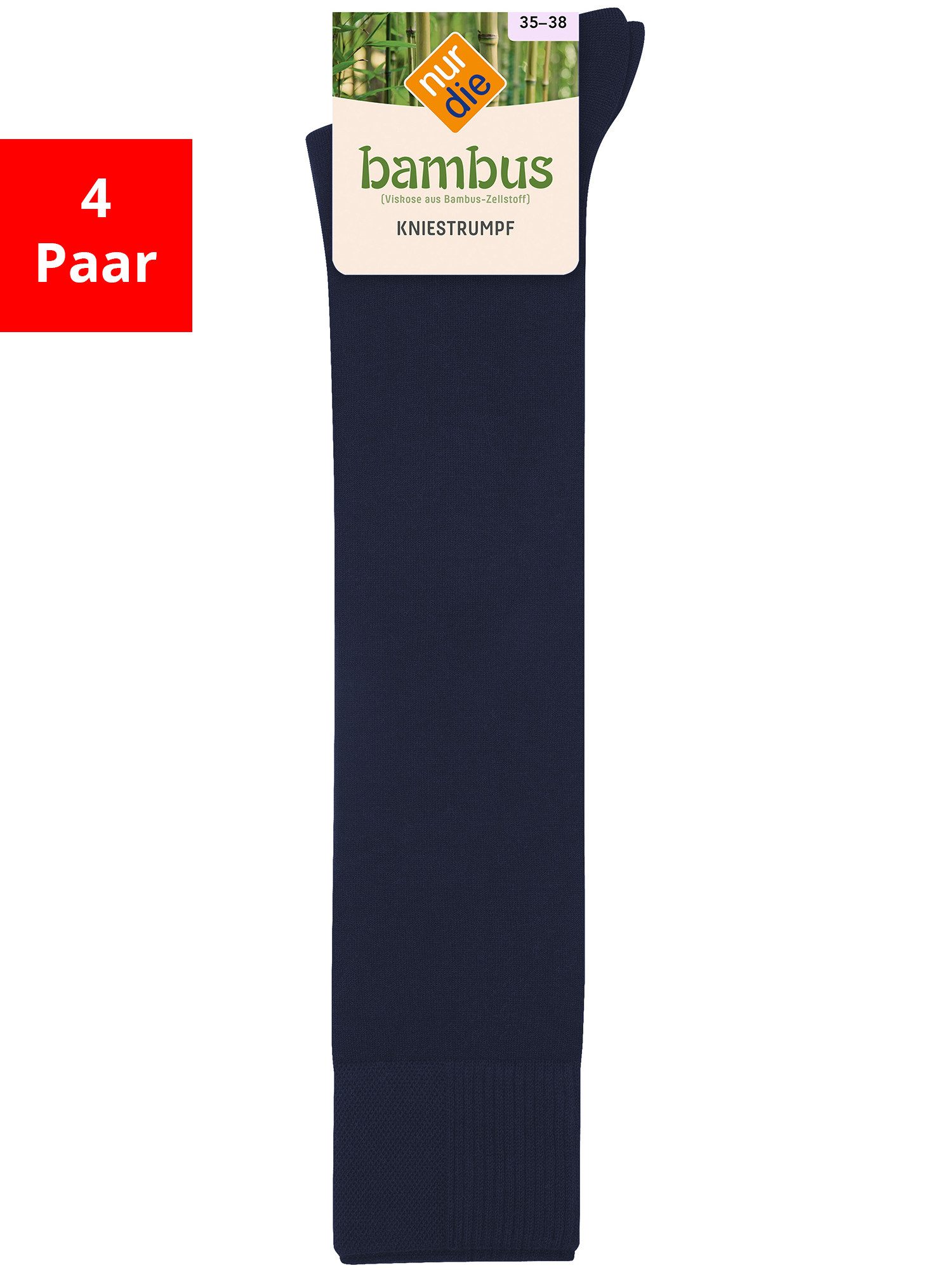 Nur Die Kniestrümpfe Kniestrumpf Bambus (4-Paar)
