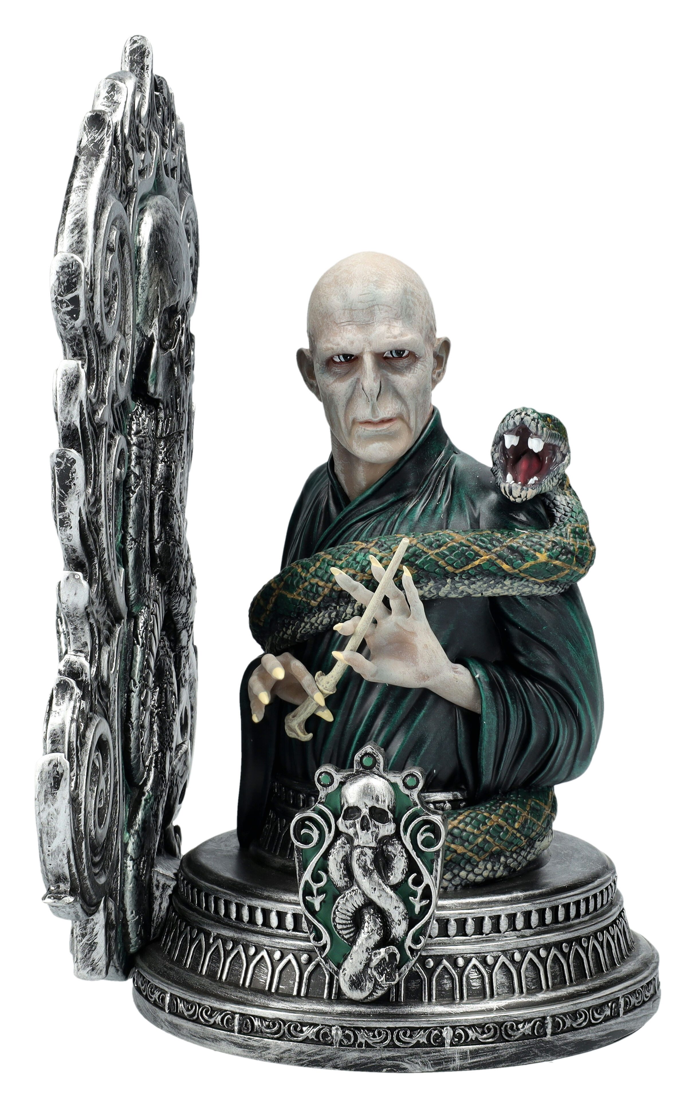 Figuren Shop GmbH Buchstütze Lord Voldemort Buchstütze – Harry Potter Deko Statue 20.5 cm Dekofigur (1 St)