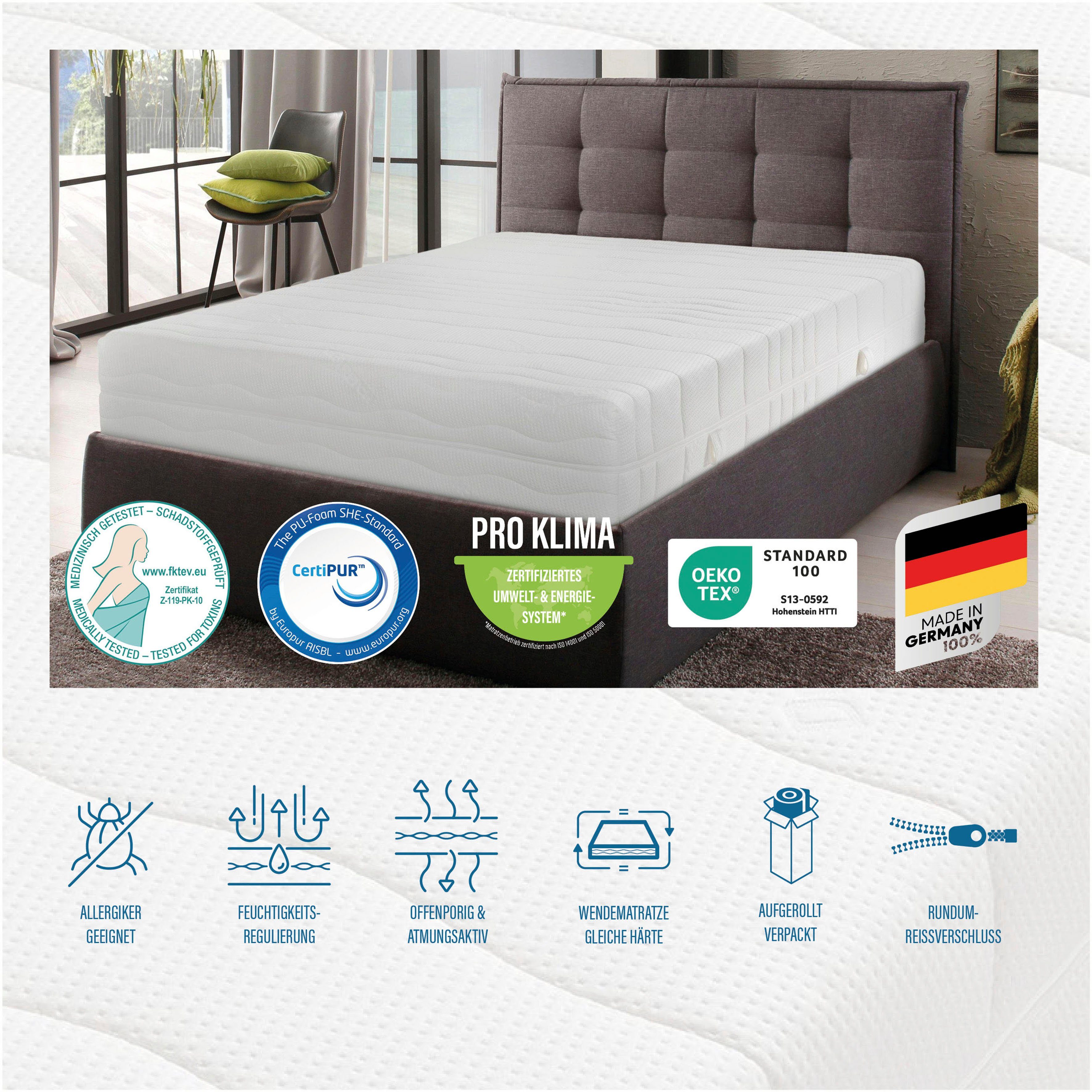 Komfortschaummatratze Matratze Gigant Trio KS, Luxusmatratzenhöhe, in diver günstig online kaufen