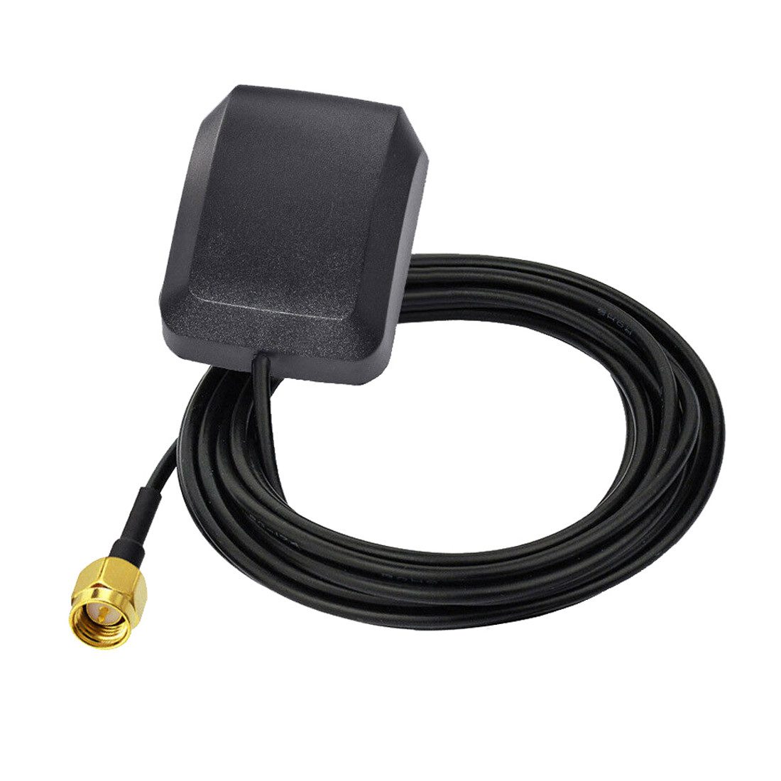 Bolwins O20 Beidou + GPS SMA Antenne Kabel Auto Radio Navi Adapter Magnet KFZ Innenantenne (GPS + BD, für Fahrzeug / Auto Innenraum, Verstärkung: 28 dB), Aktive GPS+BD Antenne mit Magnetfuß