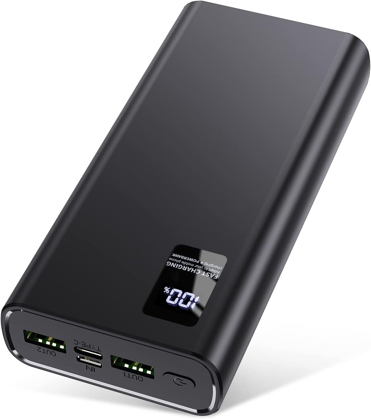 Pdgrid 24000 mAh Schnelllade-Akkupack, 22,5 W USB-C, tragbares Ladegerät Powerbank, Geeignet für Mobiltelefone, Campingbatterien, Tablets, Laptops