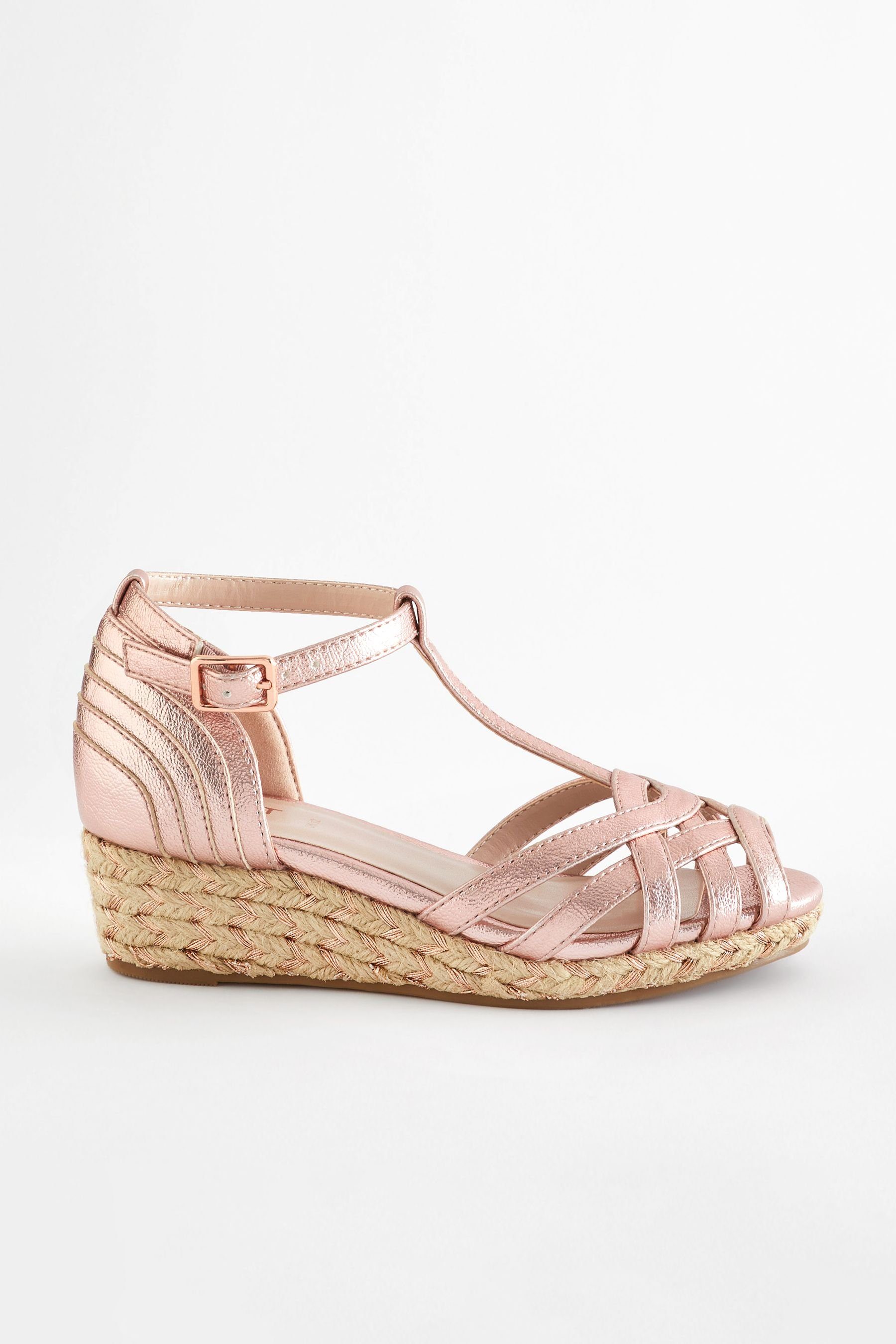 Next Geflochtene Sandalette mit Keilabsatz Keilsandalette (1-tlg)