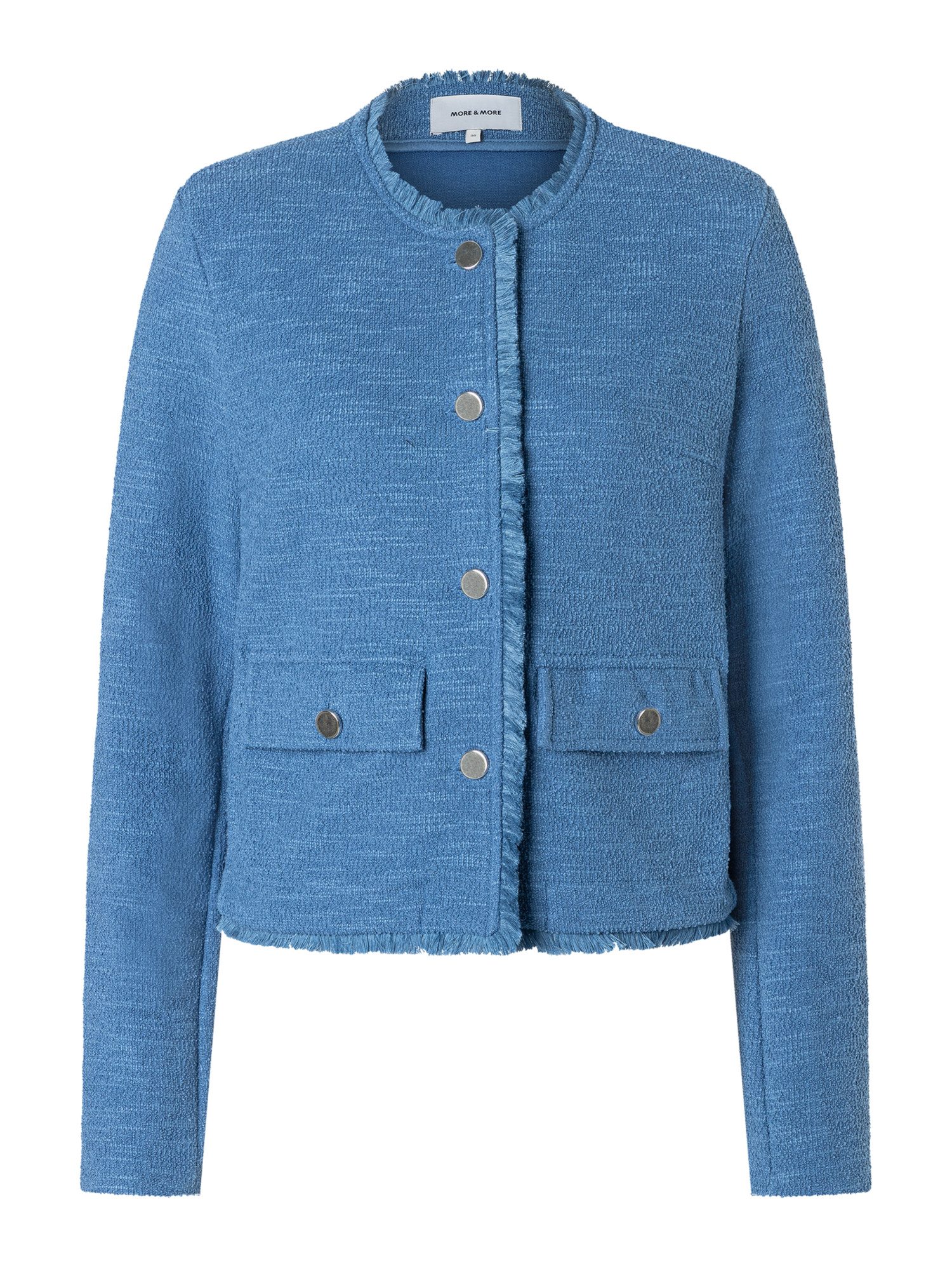 MORE&MORE Jerseyblazer Boucléjersey-Kurzblazer günstig online kaufen