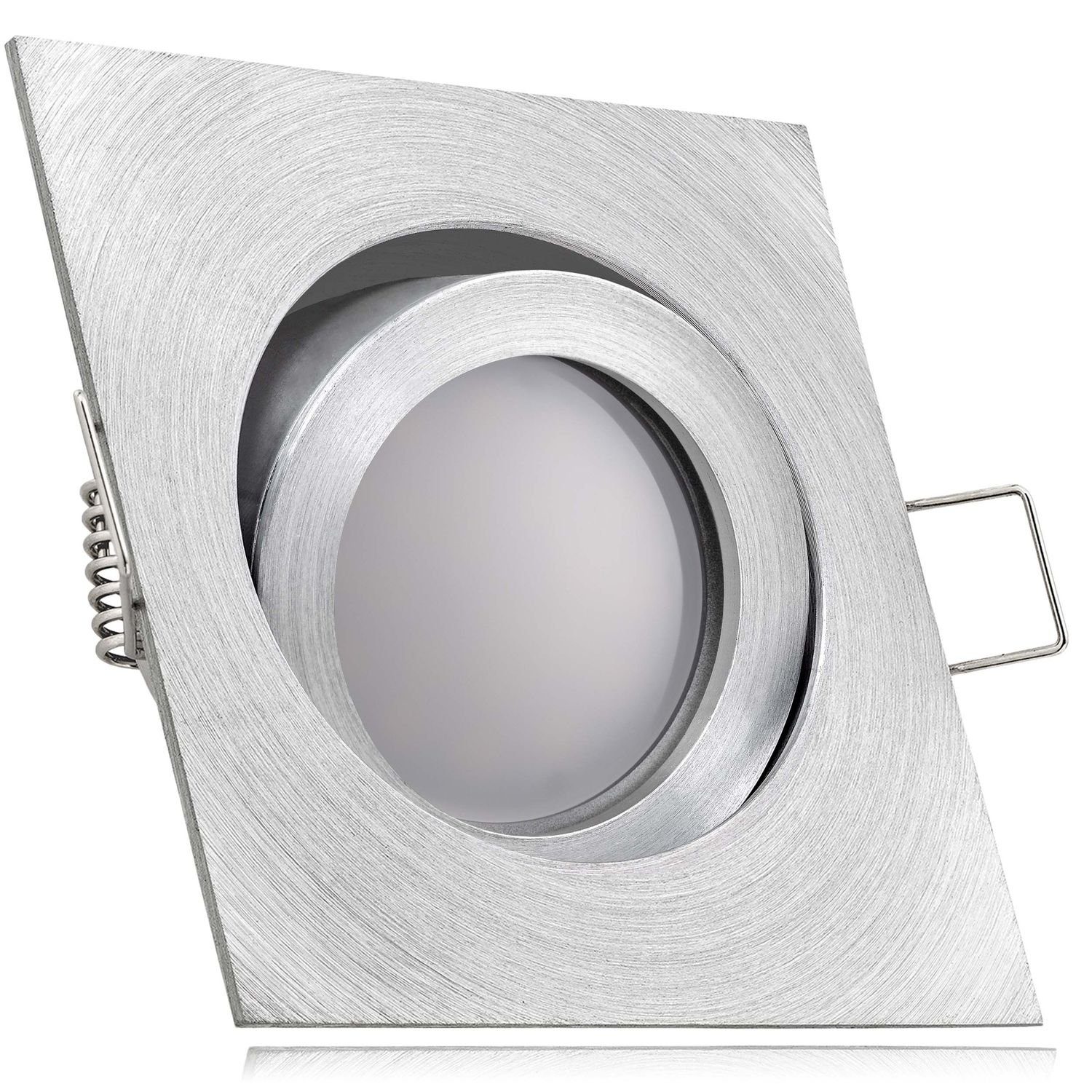 GU5.3 LEDANDO mit MR16 LED Set natur LED Aluminium Einbaustrahler LED Einbaustrahler Markenstra /