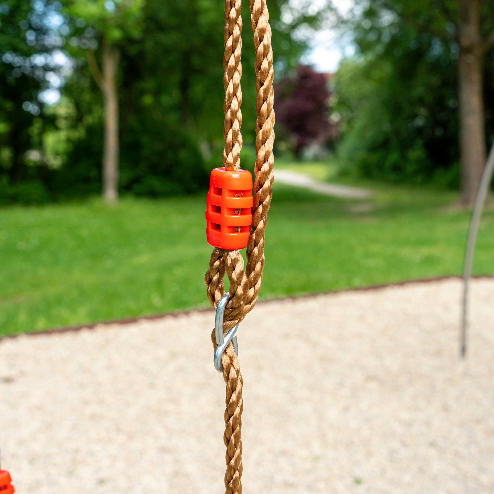 Gartenwelt Riegelsberger Turnring Trapez mit Kunststoffringen Turngerät Schaukel Höhe bis 2,55 m