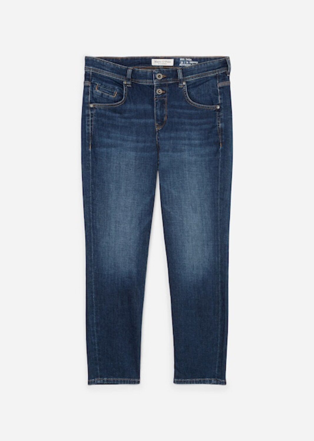 Marc O'Polo Regular-fit-Jeans Denim Trouser, mid waist, boyfriend, Cashmere Dark Blue Wash sonstige