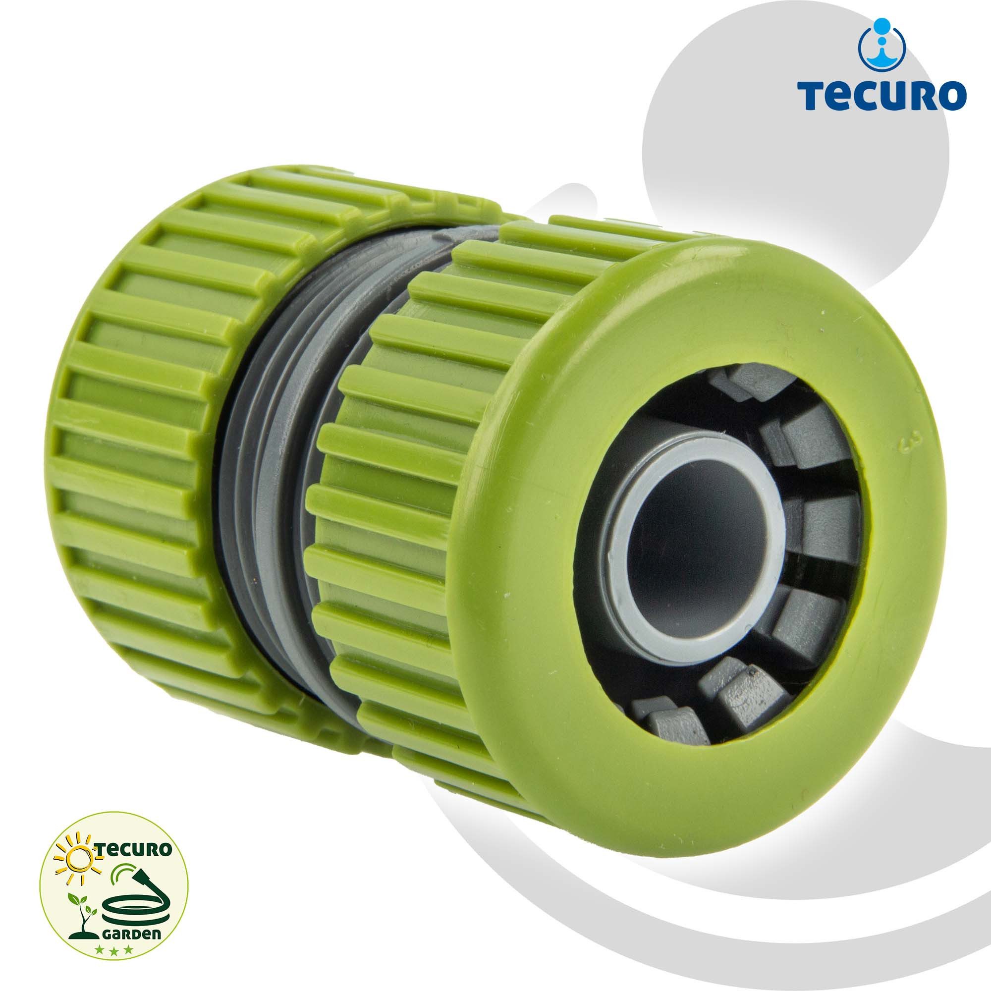 bevo Schlauchverbinder Schlauchkupplung Schlauchverbinder PVC-U Grau/Grün