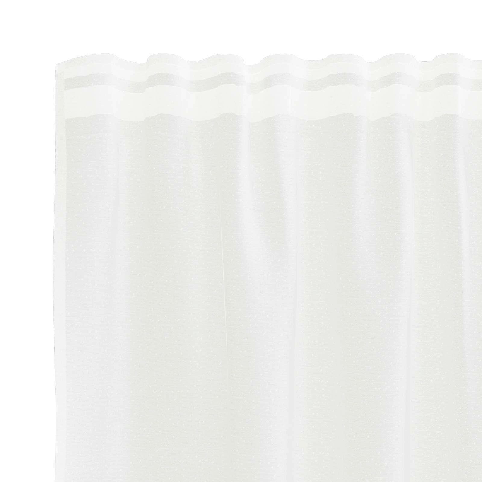 vidaXL Vorhang Spitzenvorhang Weiß 160 x 300 cm Polyester (1 St), Polyester – Bild 4 von 5