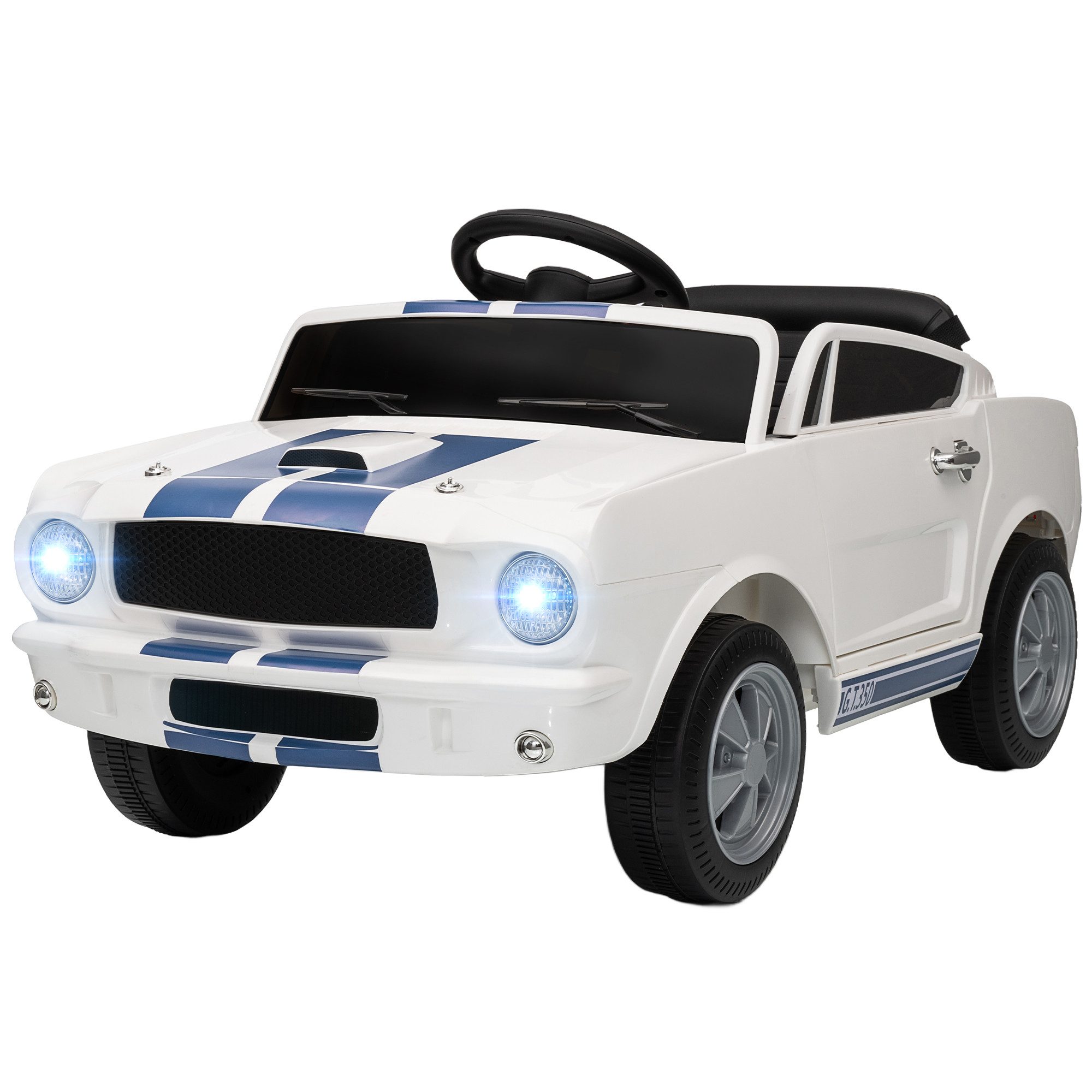 Elektro-Kinderauto Kinder Elektroauto 12V mit 2,4 GHz Fernbedienung, Weiß