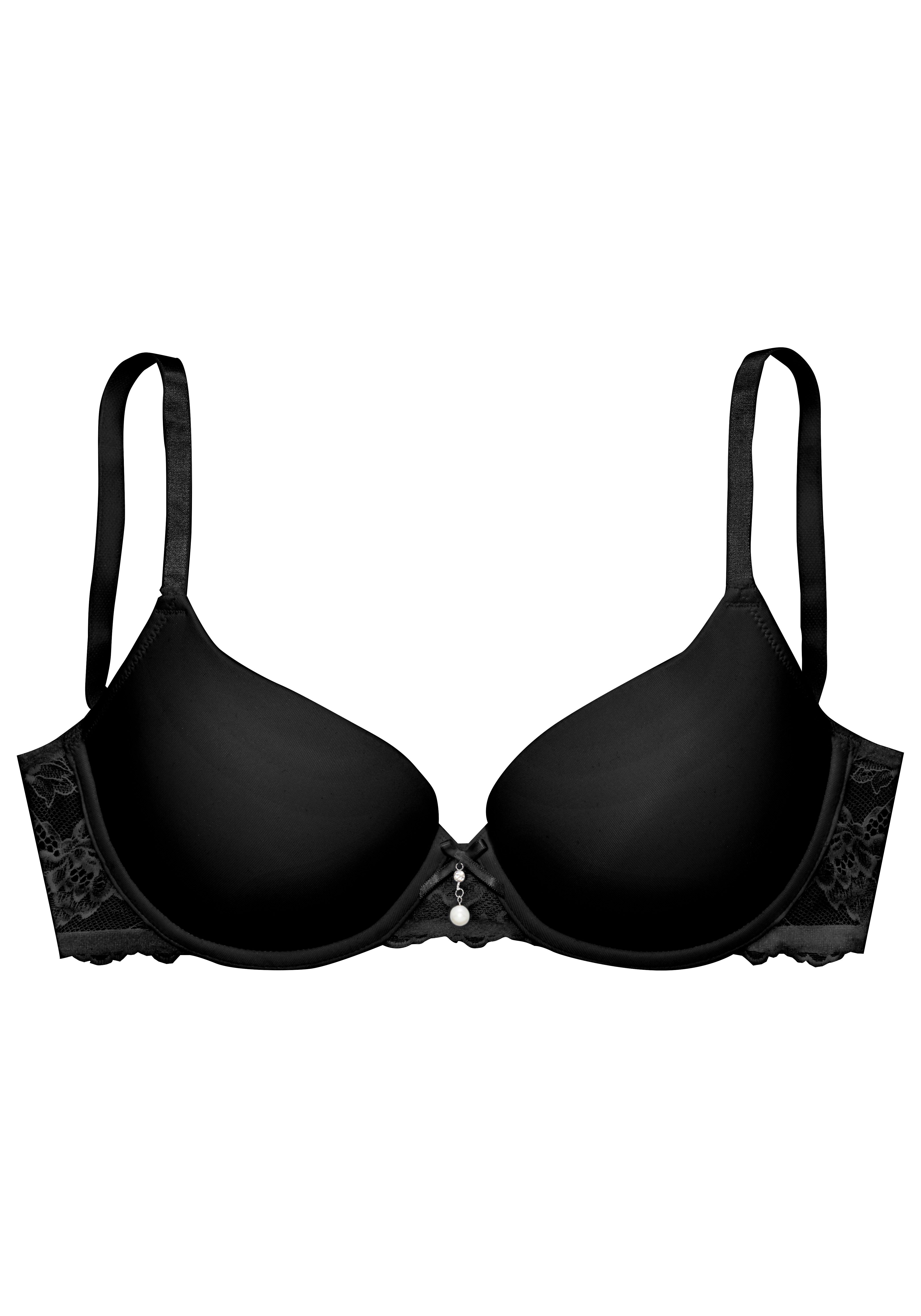 LASCANA Schalen-BH mit Bügel und hübschem Spitzenrücken, sexy Dessous