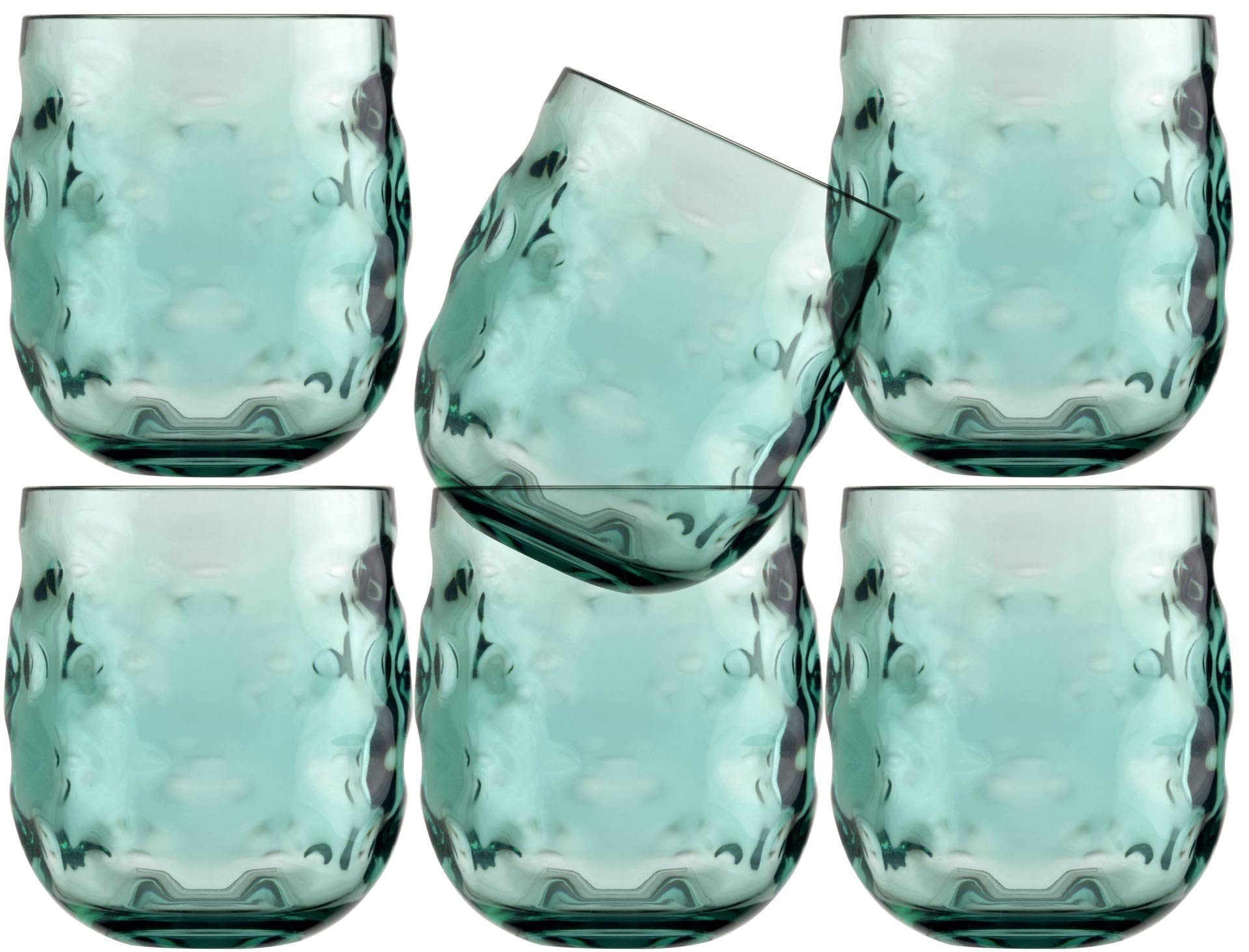 Longdrinkglas Wasserglas Set 6 Stück, unzerbrechlich - Harmony Moon Acqua -