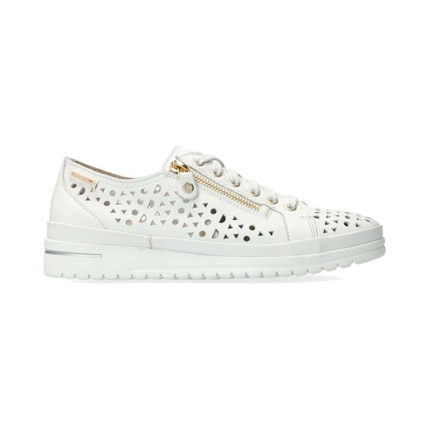 June Perf white Schnürschuh