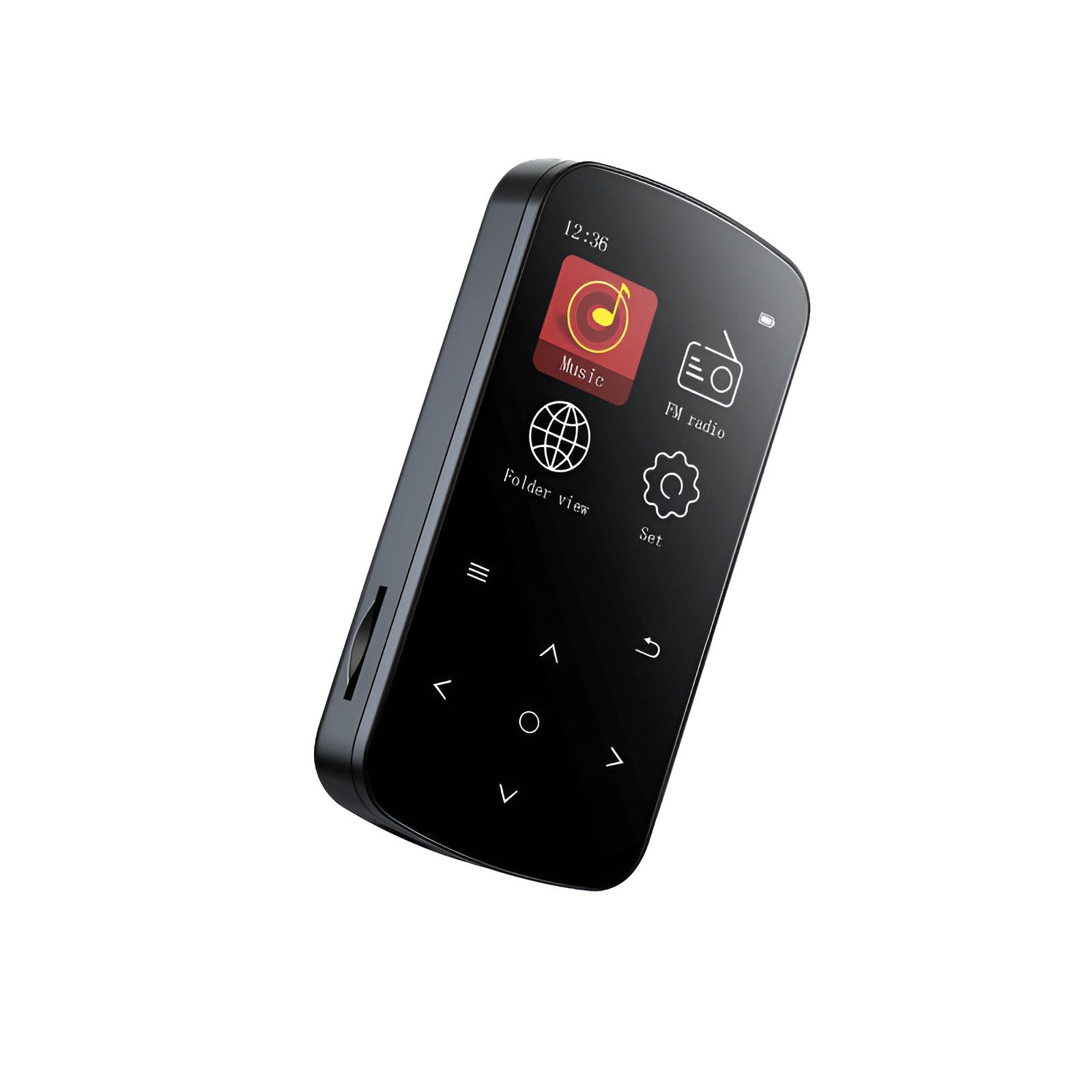 Tekoo MP3-Player mit Clip & Bluetooth, 64GB, FM-Radio, für Sport & Joggen MP3-Player (64 GB, Bluetooth 4.2, Schrittzähler, Clip-Funktion, Fotoviewer)