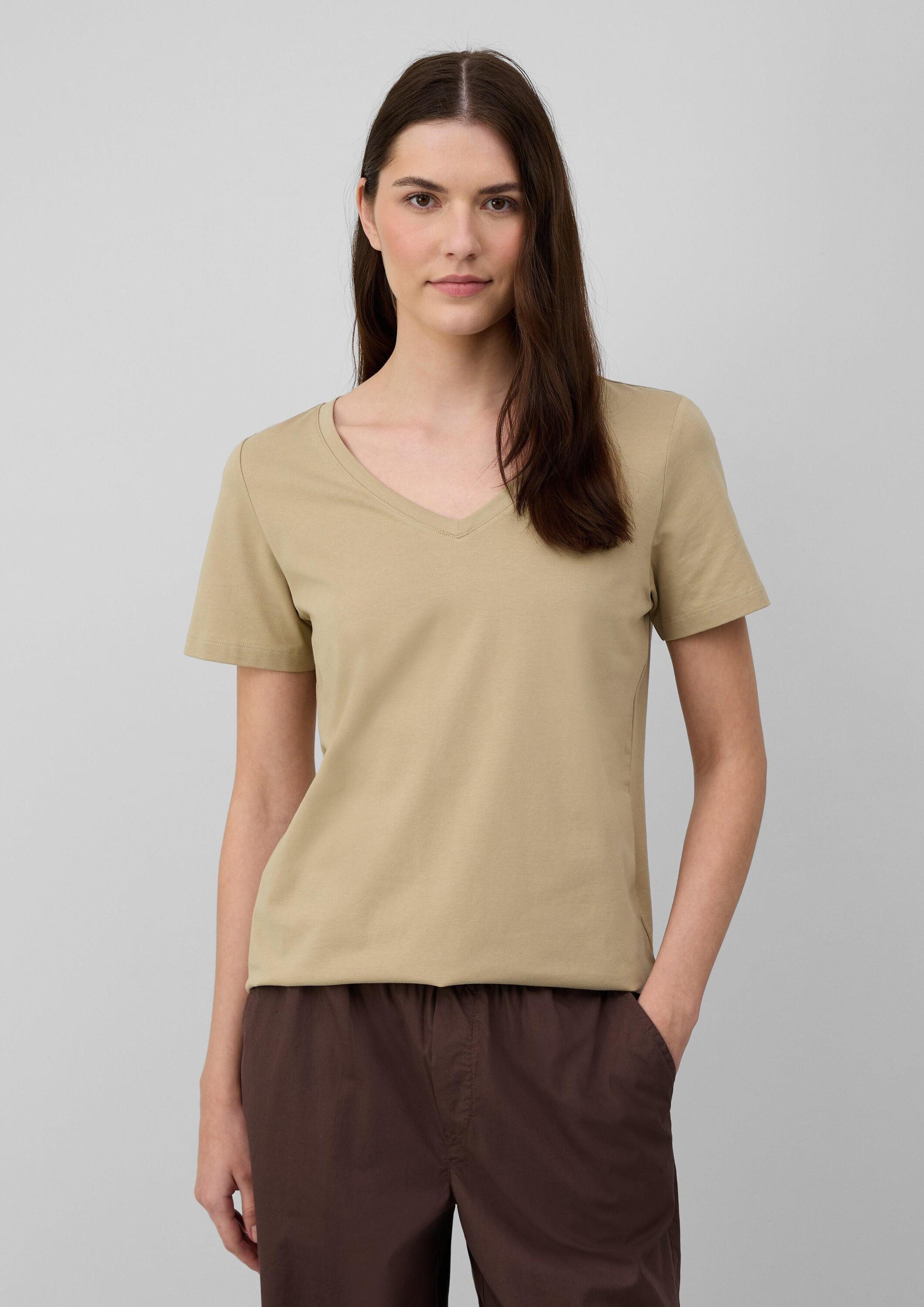 s.Oliver Kurzarmshirt T-Shirt T-Shirt mit V-Ausschnitt günstig online kaufen