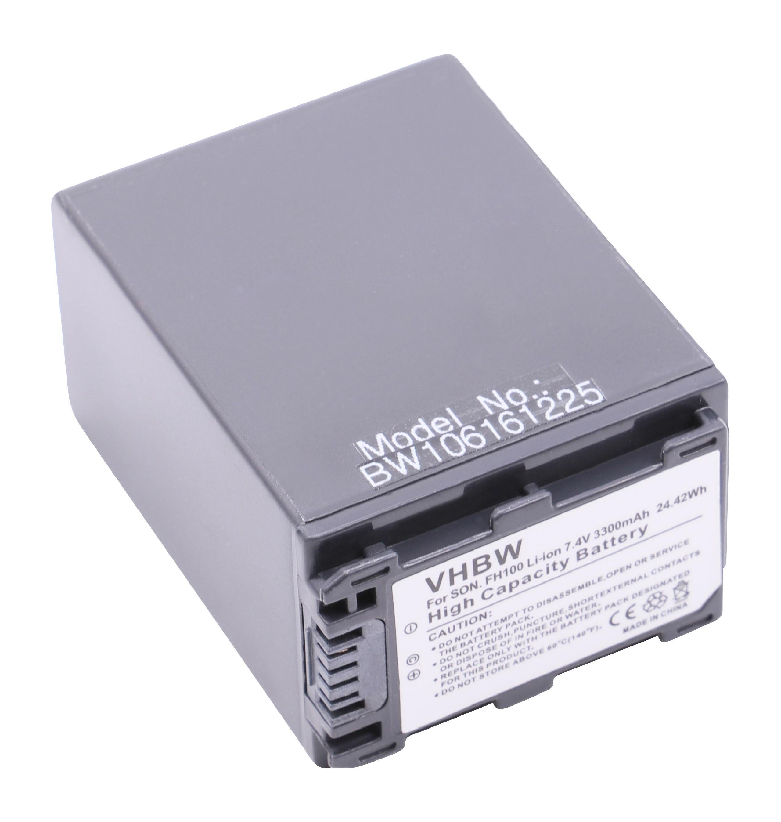 vhbw Kamera-Akku passend für Kompatibel mit Sony DCR-DVD450E, DCR-DVD410(E), DCR-DVD450 Camcorder Digital (3300mAh, 7,4V, Li-Ion) 3300 mAh | Kamera-Akkus