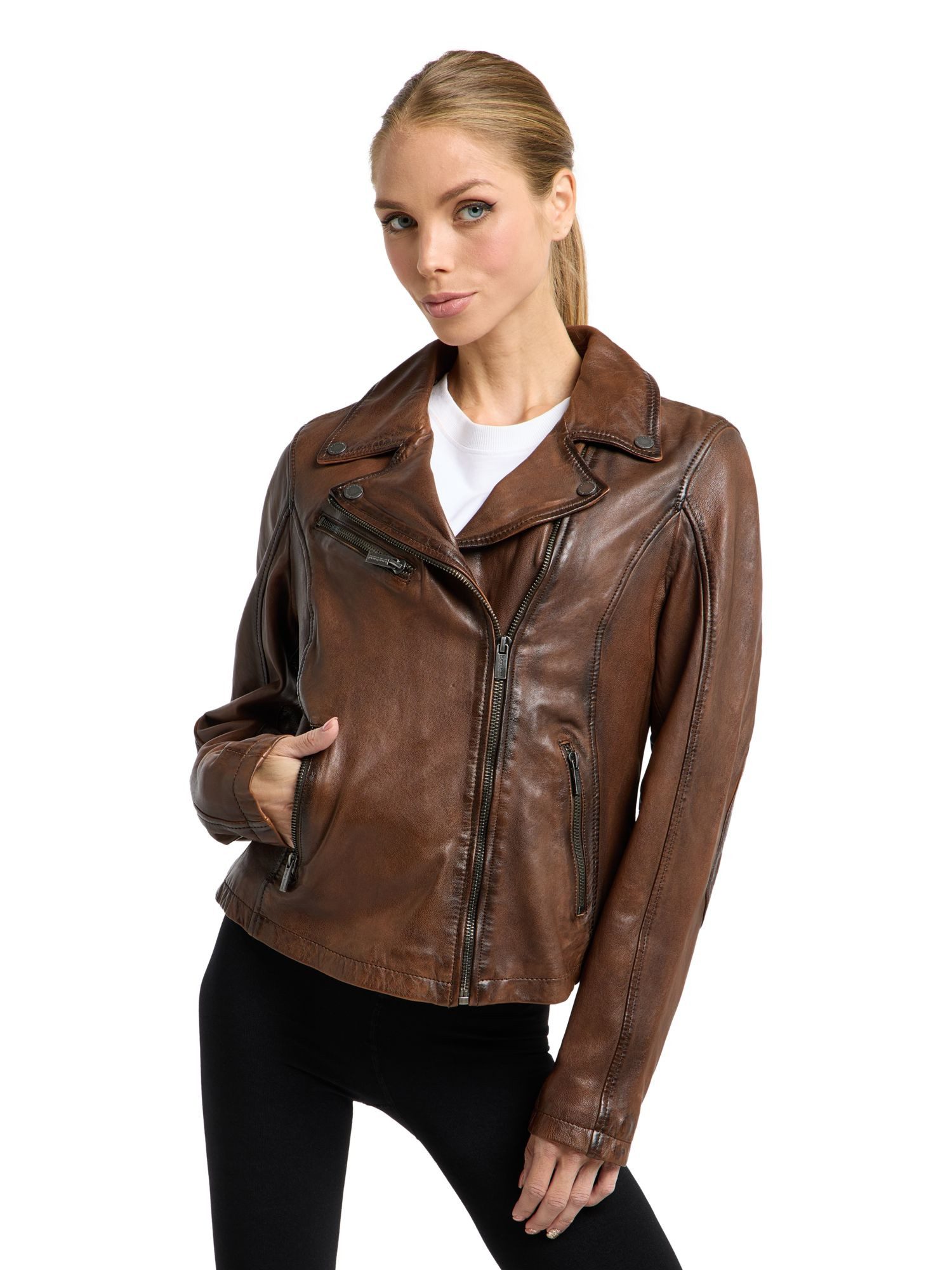 Bruno Banani Lederjacke Pasia günstig online kaufen