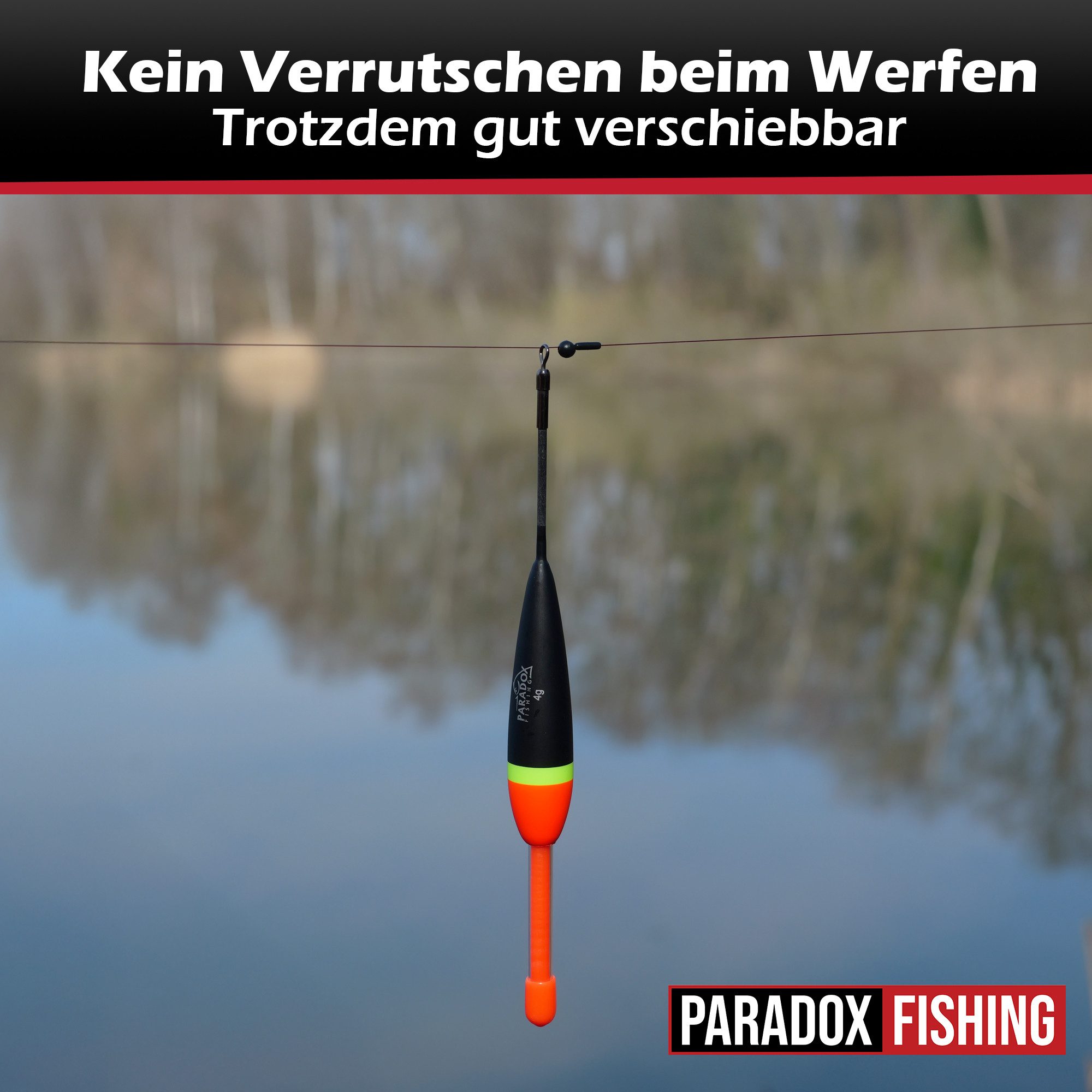 Paradox Fishing Schnurstopper Silkon Schnurstopper Set 3 Größen 60 Stück für Schnur 0,10mm-0,45mm, inkl. Gummiperlen, kein Verrutschen beim Werfen