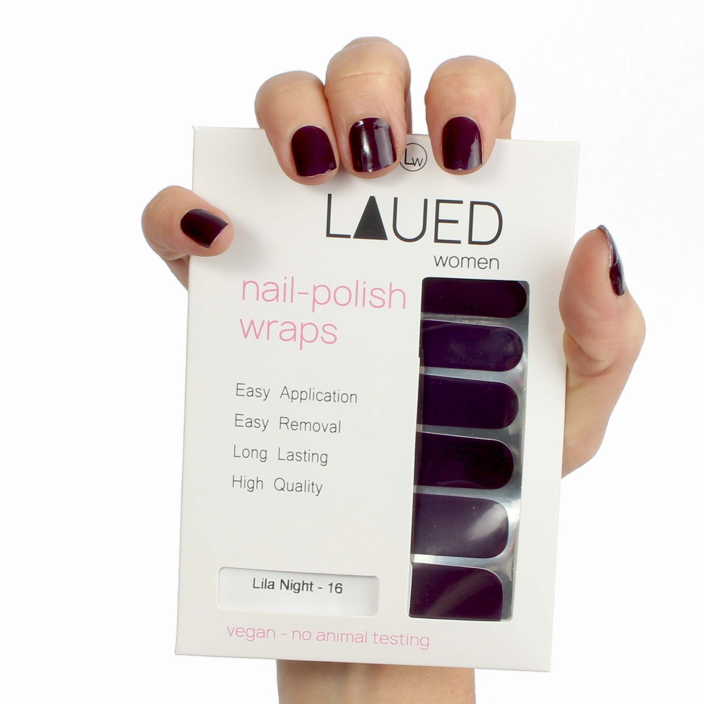 LAUED Nagellack solid purple, aus zertifizierter Produktion (SGS / SEDEX) und  Material (FSC)