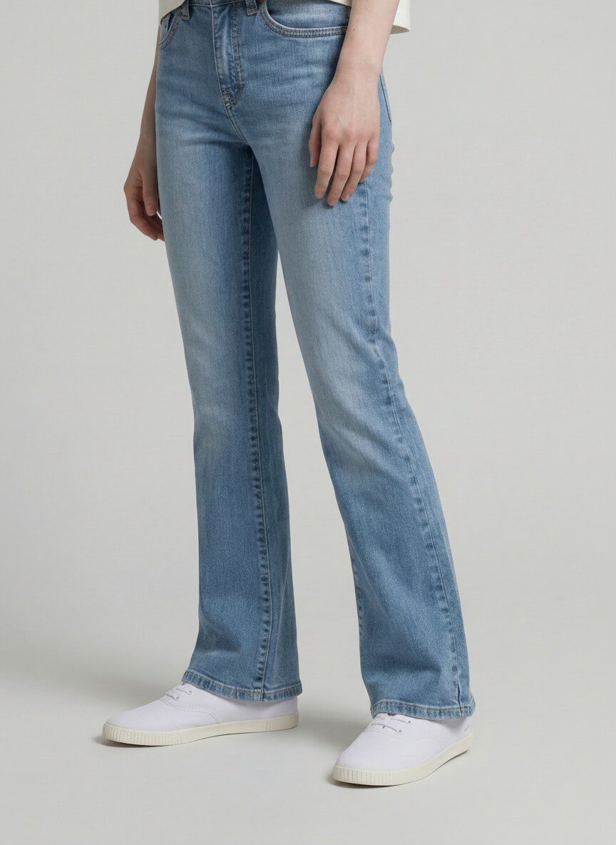 TOM TAILOR Weite Jeans Jeanshosen Flared Jeans mit Stretch