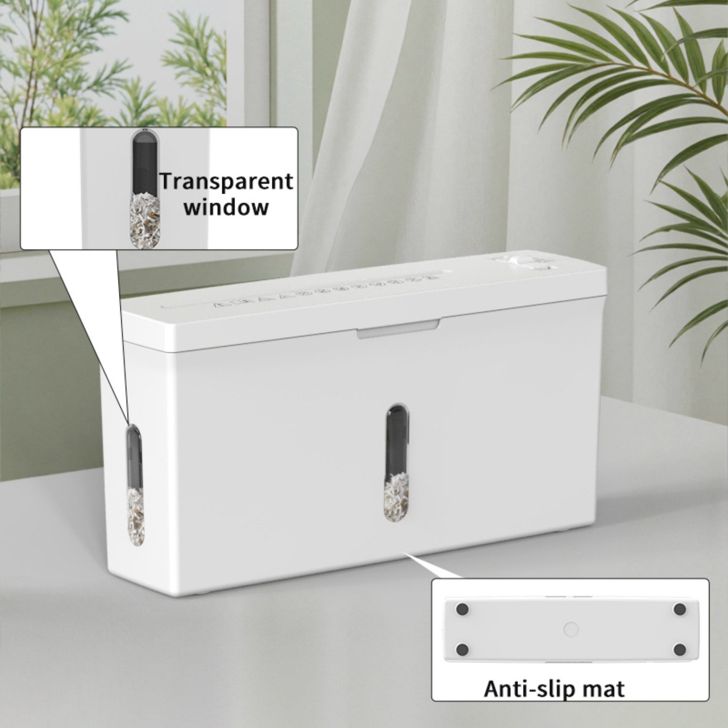 ibettertec Aktenvernichter Hochsicherheits-Papiervernichter, 4 Blatt-Kapazität Mikroschnitt, für den privaten und privaten Gebrauch – Bild 5 von 5