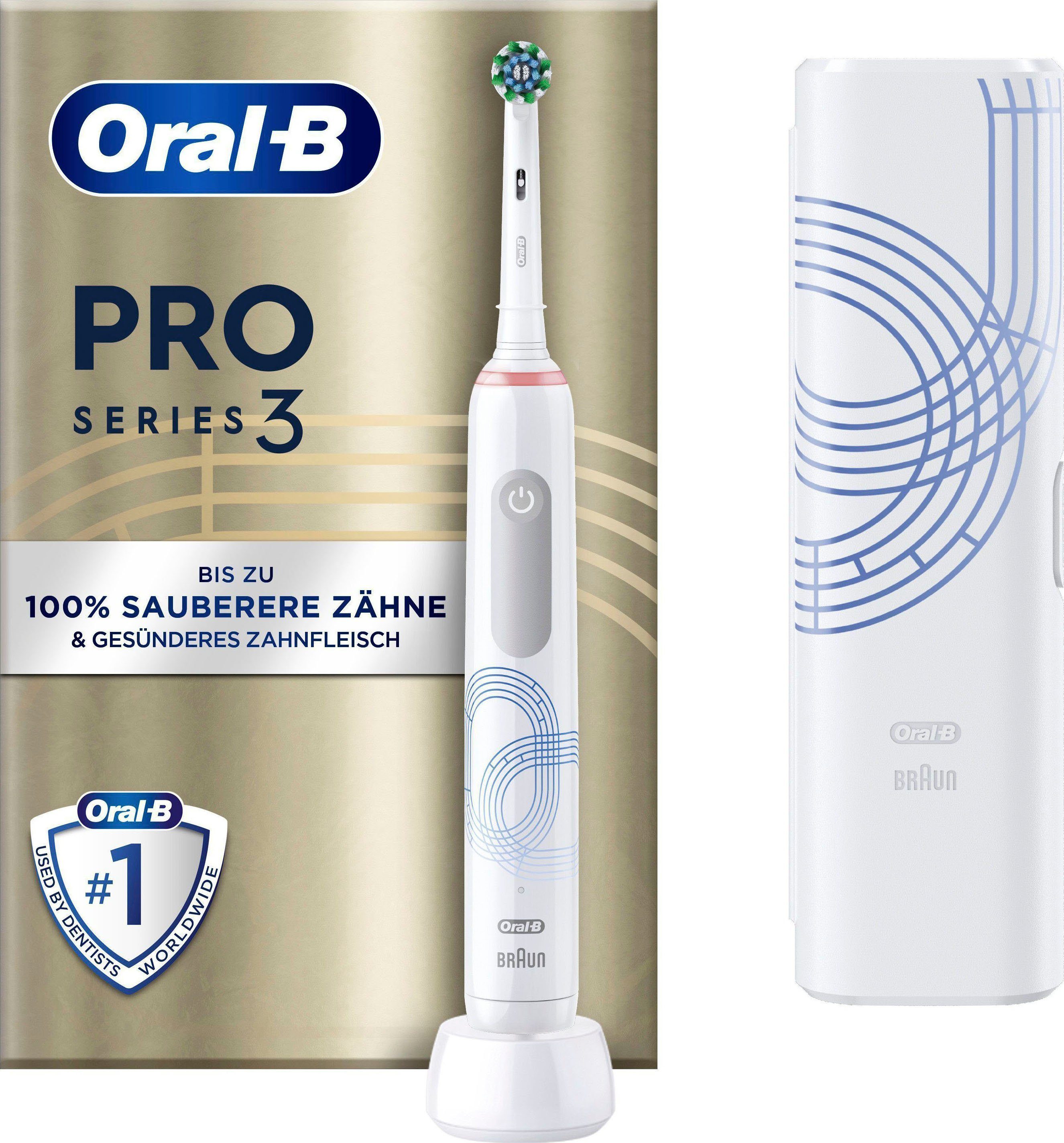 Oral-B Elektrische Zahnbürste Pro St., Special Aufsteckbürsten: 360°-Andruckkontrolle 1 3 3500 Edition