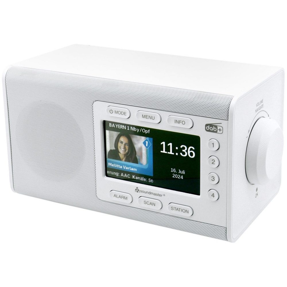 Soundmaster Soundmaster DAB900WE DAB Radioempfänger - Digitalradio. Radio (Tuner für UKW/DAB+, Hochwertiger DAB+ Empfang)