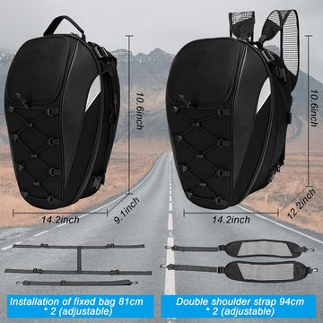 Avisto Gepäckträgertasche Rucksack für Motorrad -Rücksitzbeutel