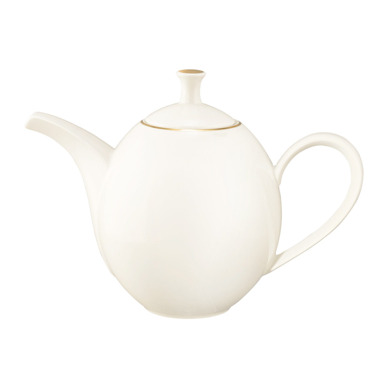 Seltmann Weiden Teekanne Savona Goldlinie Kanne 1,35 l, 1350 l, (1x Kaffeekanne, 1-St), Spülmaschinenfest, Mikrowellensicher, Ofenfest