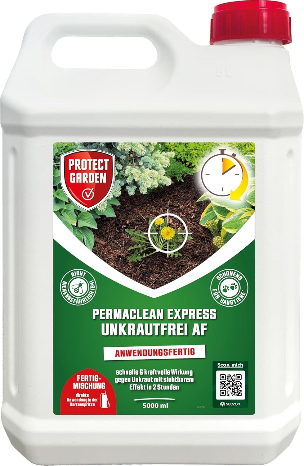 Unkrautbekämpfungsmittel Protect Garden Permaclean Express Unkrautfrei AF 5L Fertigformulierung
