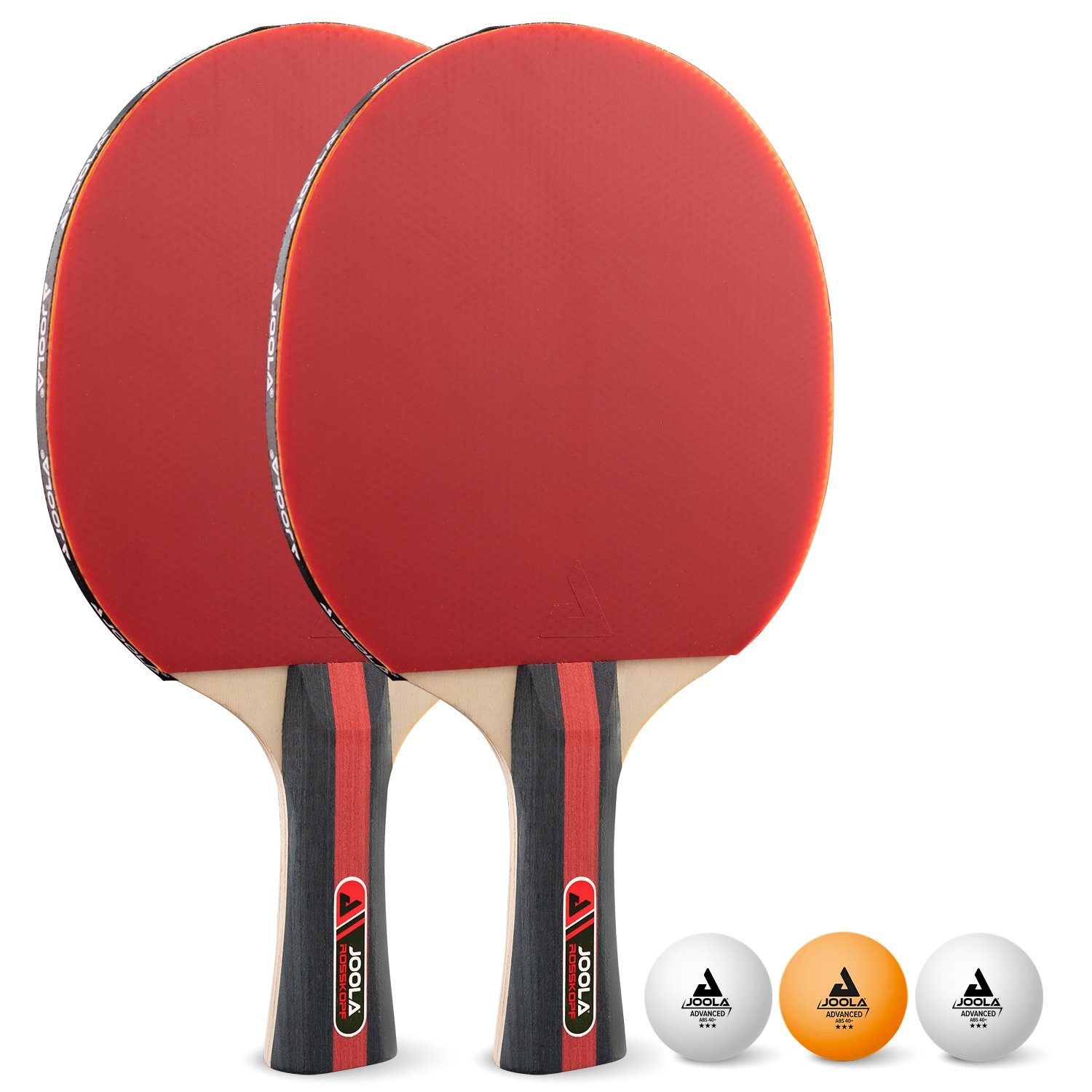 Joola Tischtennisschläger Set "Rosskopf" mit 2 Schlägern und 3 Bällen (5-tlg)