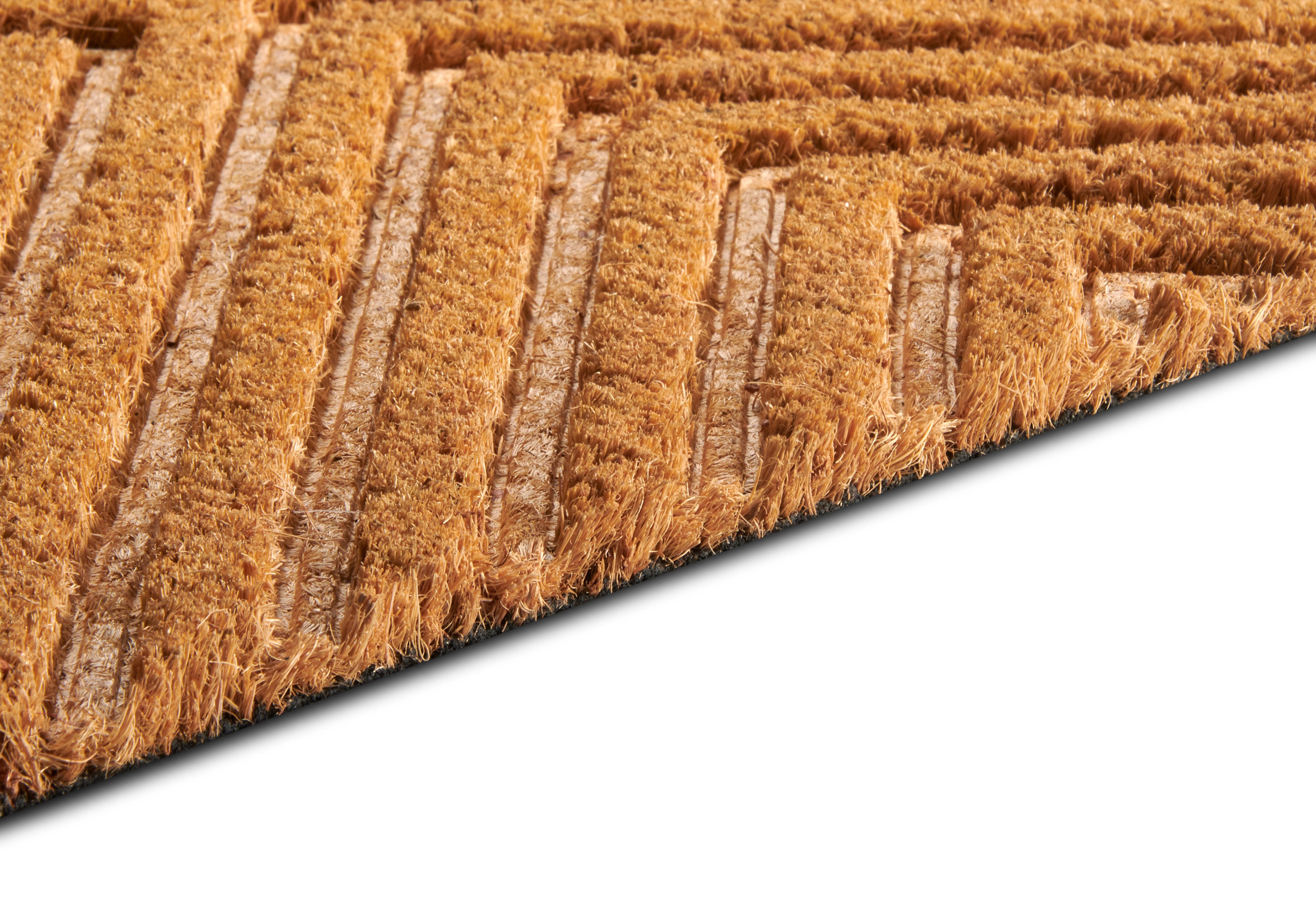 HANSE Home Fußmatte Mix Mats Kokos Geometric, Türmatte, rechteckig, Höhe: 15 mm, Strapazierfähig, pflegeleicht, robust, wetterfest, UV-beständig