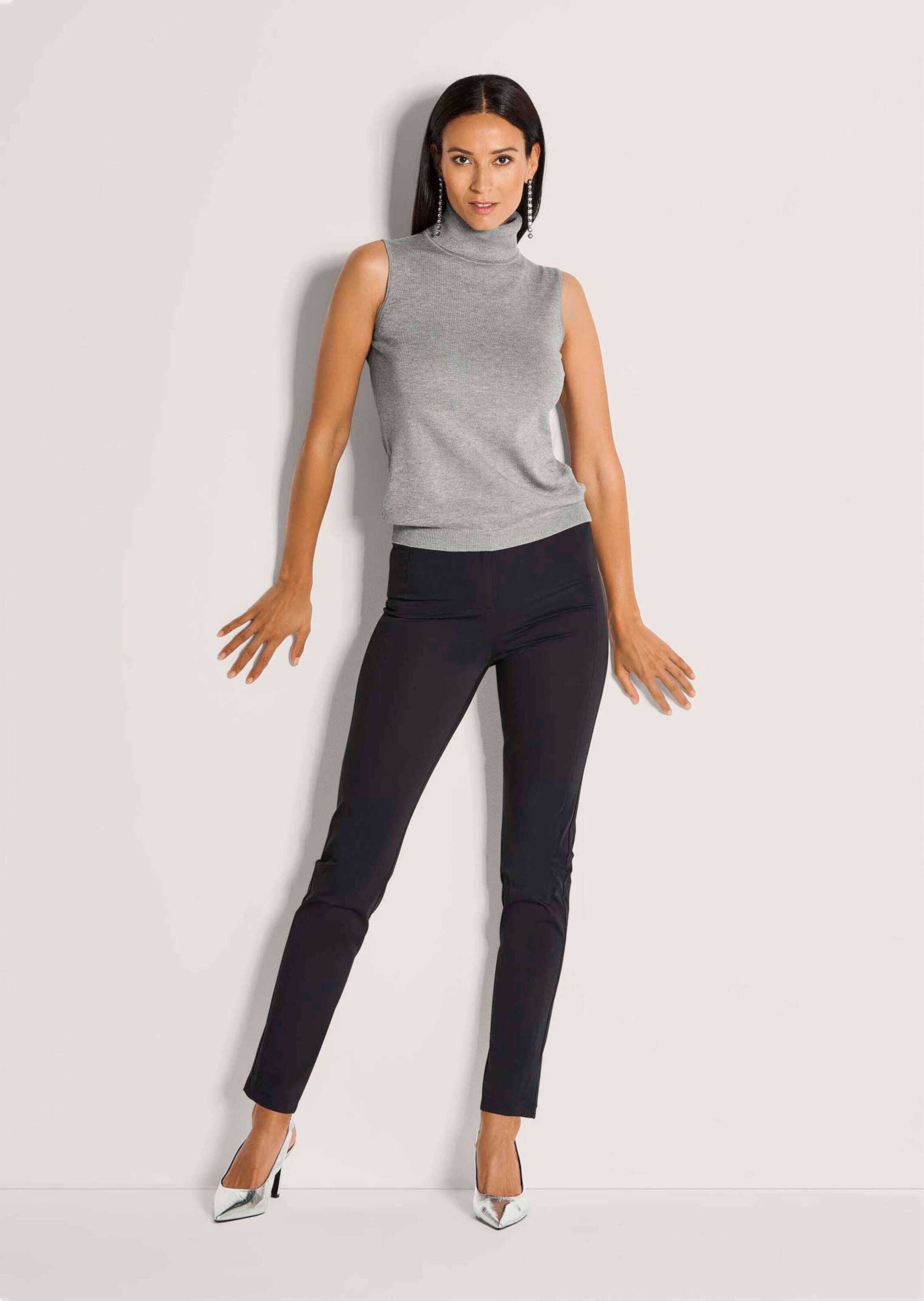 MADELEINE Strickpullover Viskosepullover ohne Ärmel Pullunder günstig online kaufen