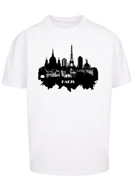 F4NT4STIC T-Shirt PARIS SKYLINE OVERSIZE TEE Print