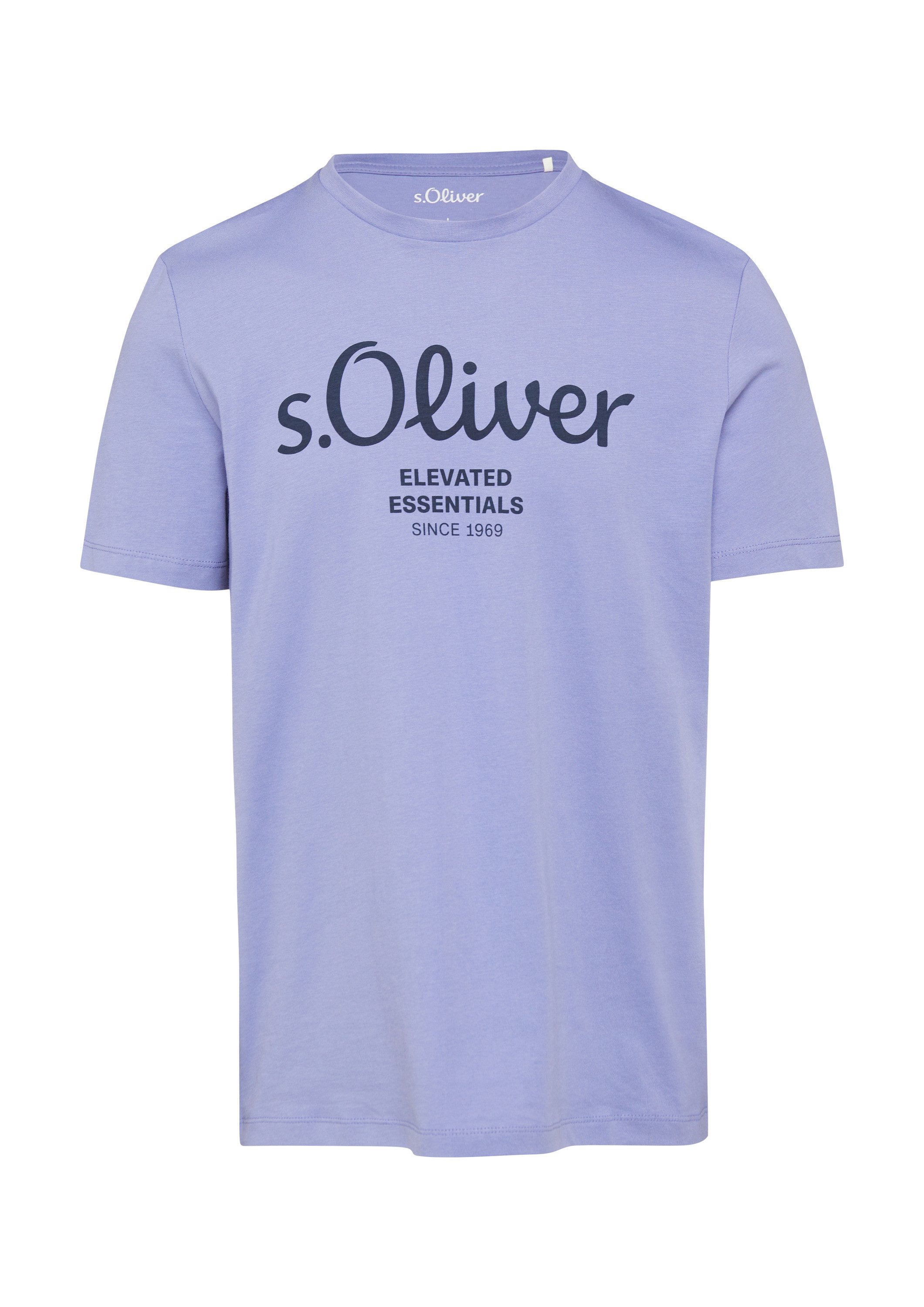 s.Oliver Kurzarmshirt T-Shirt T-Shirt mit Logo-Print günstig online kaufen