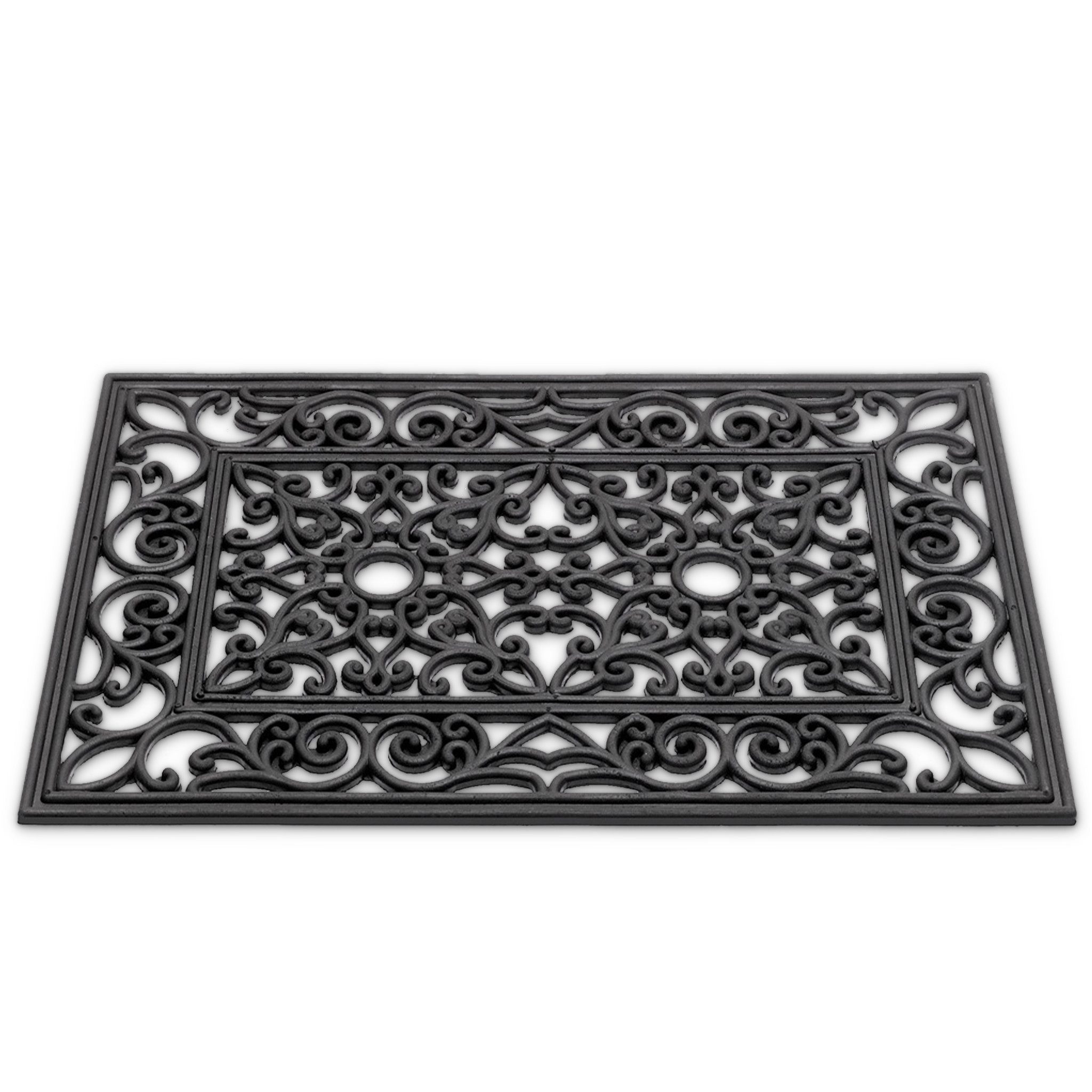 matches21 HOME & HOBBY Fußmatte Hartgummi Fußmatte Ornamente rechteckig 40x günstig online kaufen