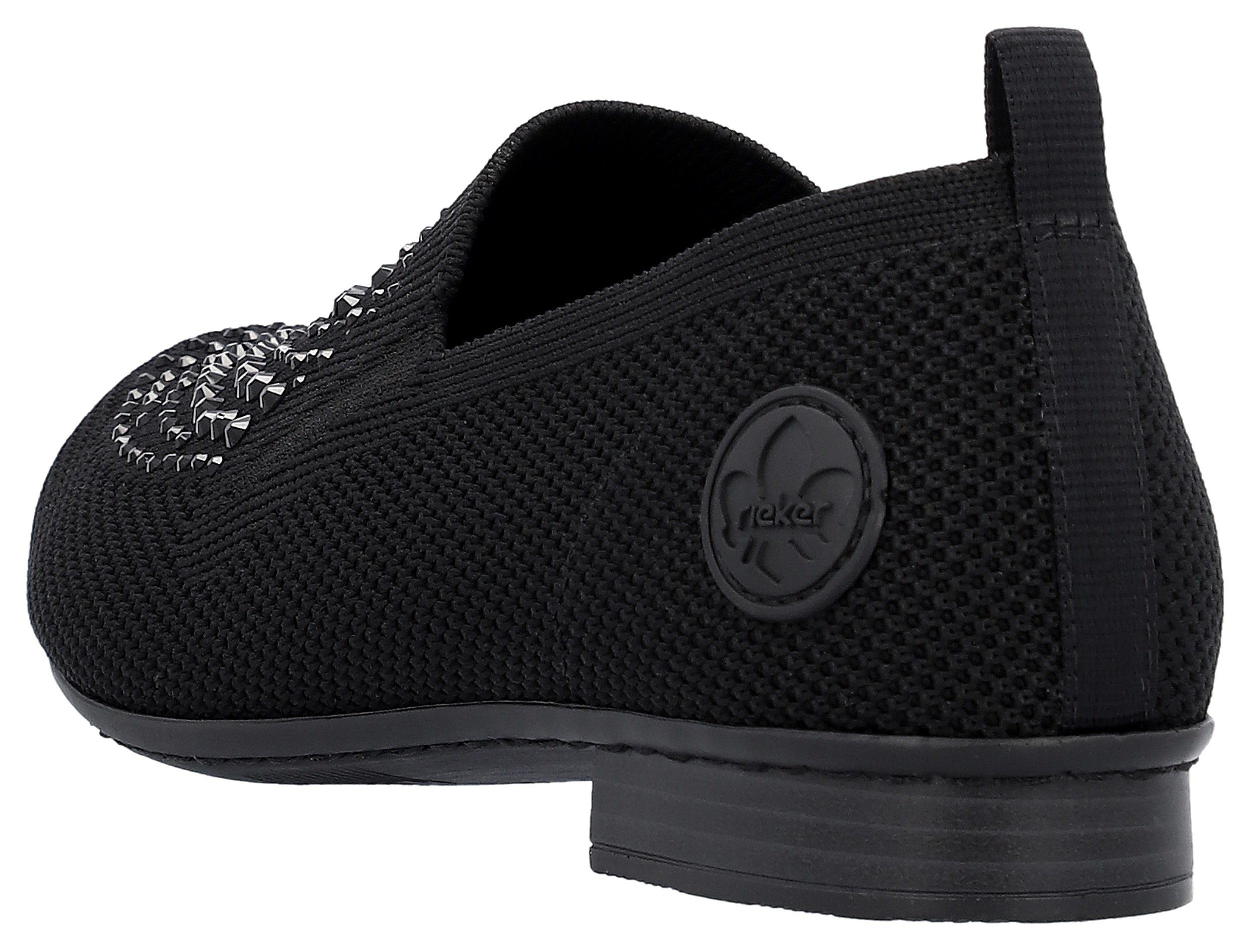 Rieker Slipper Loafer, Business Schuh mit Strass-Steinchen verziert günstig online kaufen