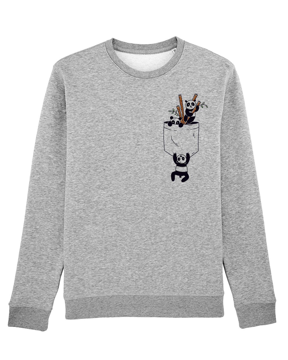 (1-tlg) Pocket Apparel Pandas Sweatshirt wat?