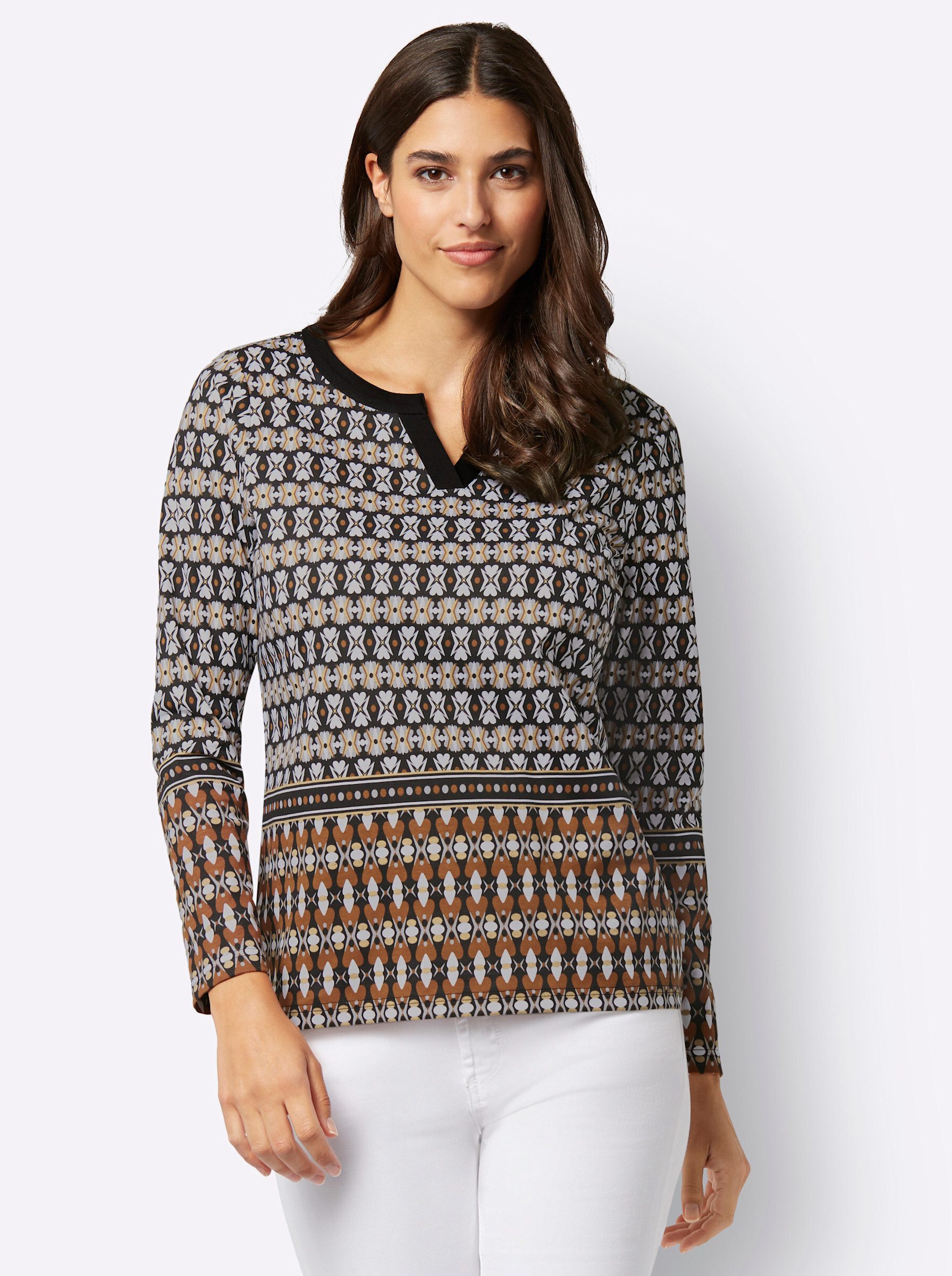 Sieh an! T-Shirt Langarmshirt . günstig online kaufen