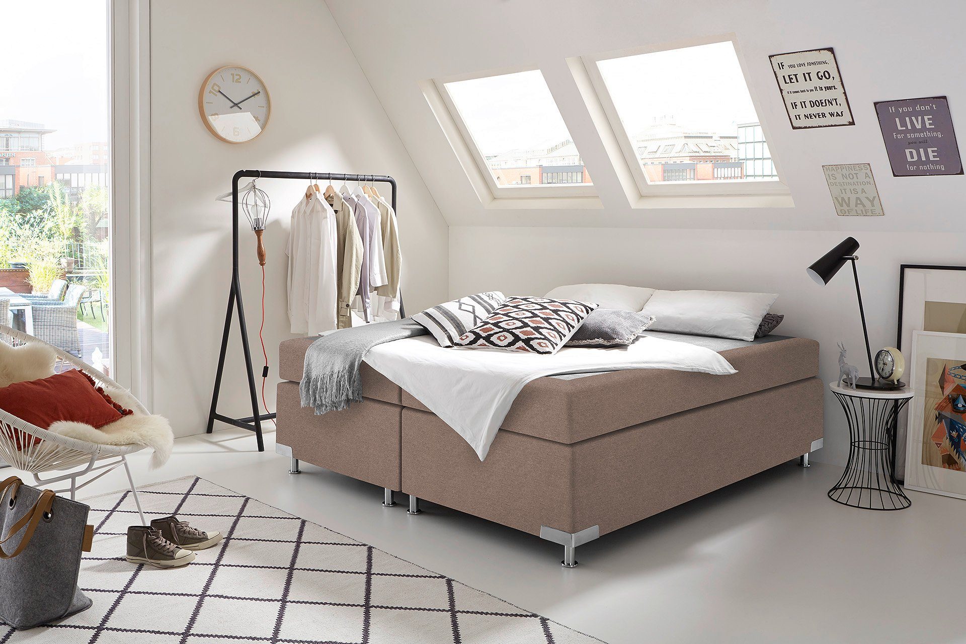 Westfalia Schlafkomfort Boxspringbett Holland, ohne Kopfteil, günstig online kaufen